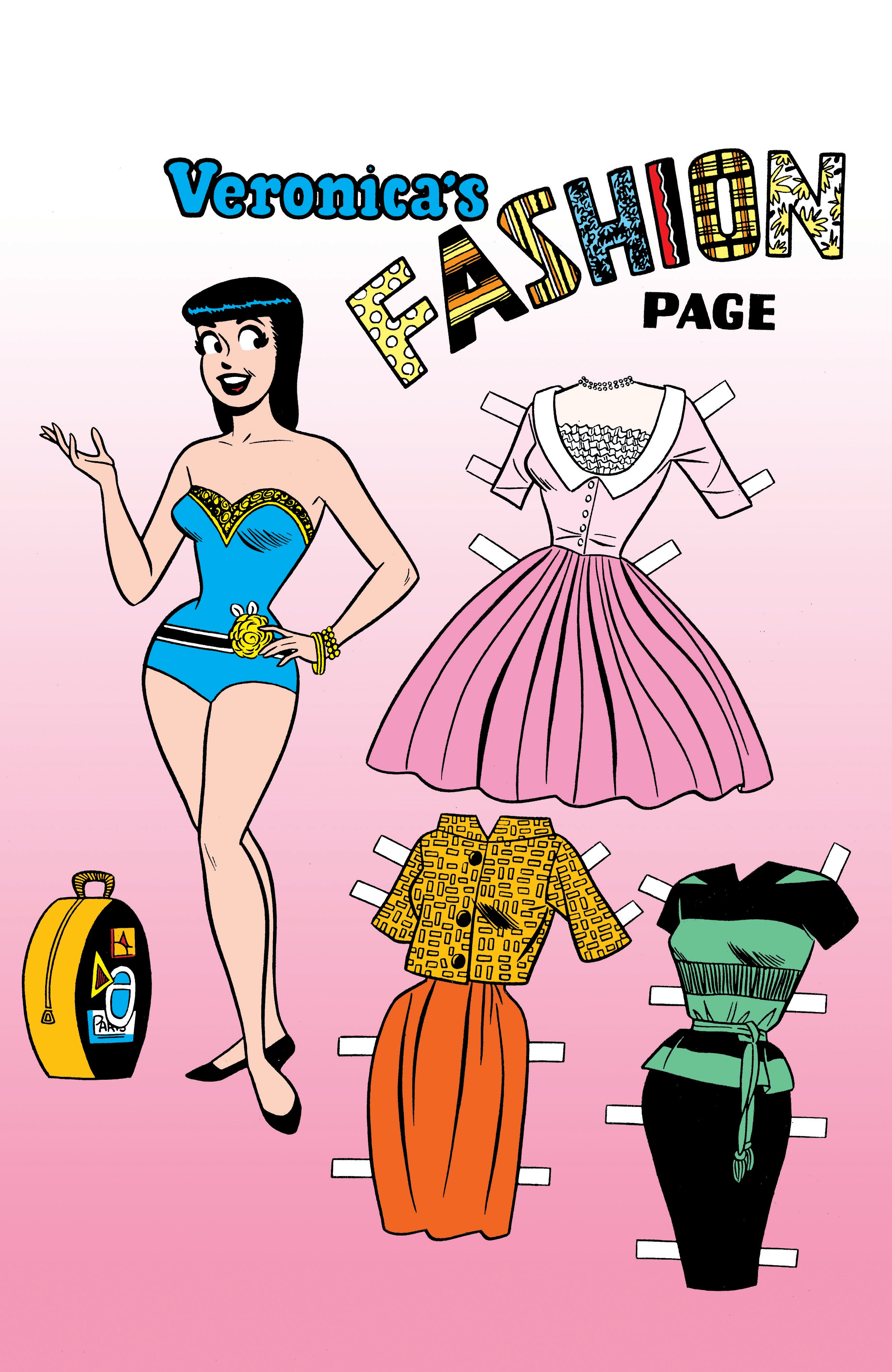 ARCHIE COMICS 85TH ANNIVERSARY PRESENTS BETTY & VERONICA FASHION PAGES (ONE-SHOT) CVR F DAN DECARLO RED FOIL VERONICA PIN-UP VAR