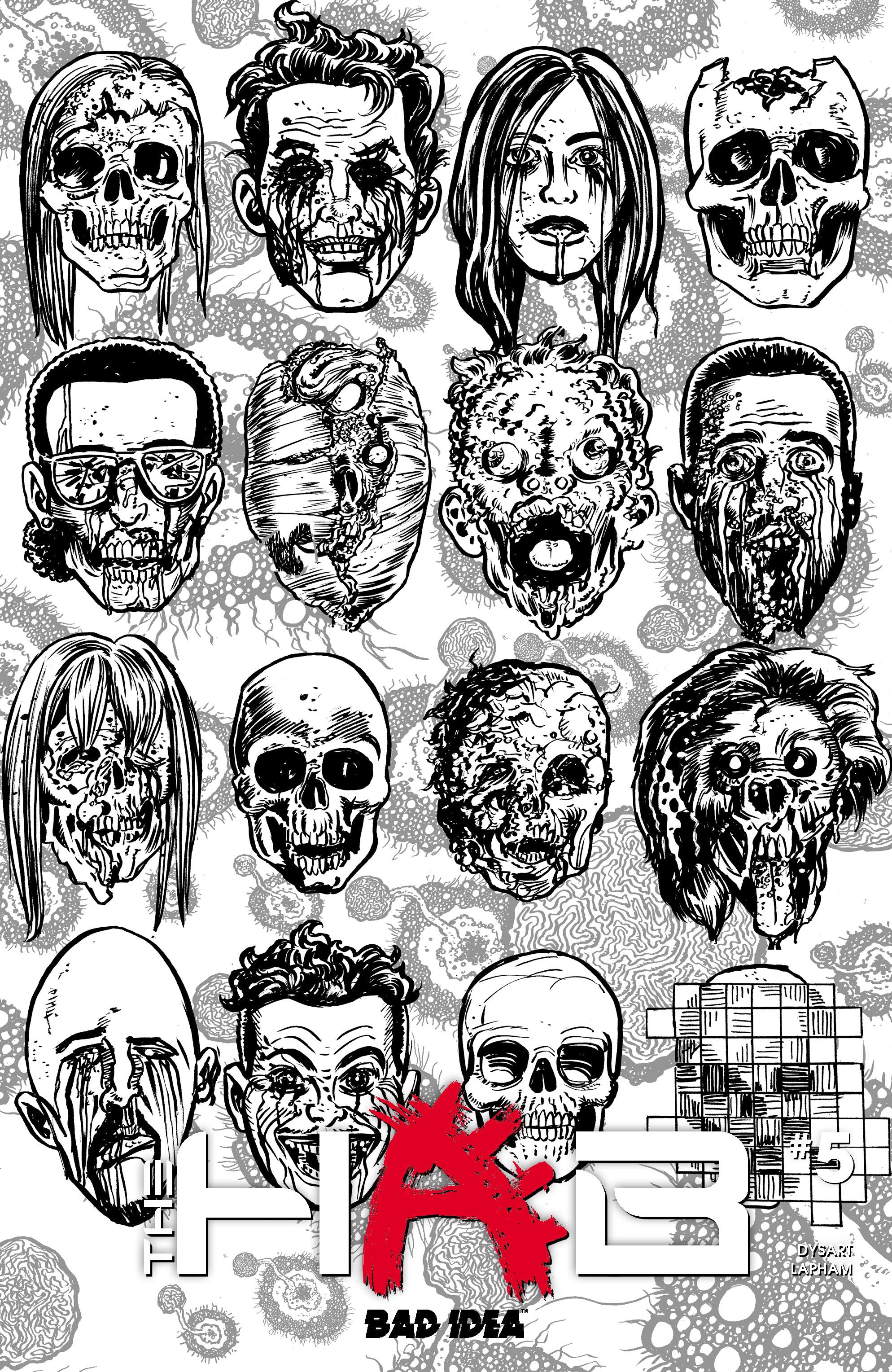 HAB #5 (OF 6) CVR E DAVID LAPHAM BW DEAD SKULLS VAR
