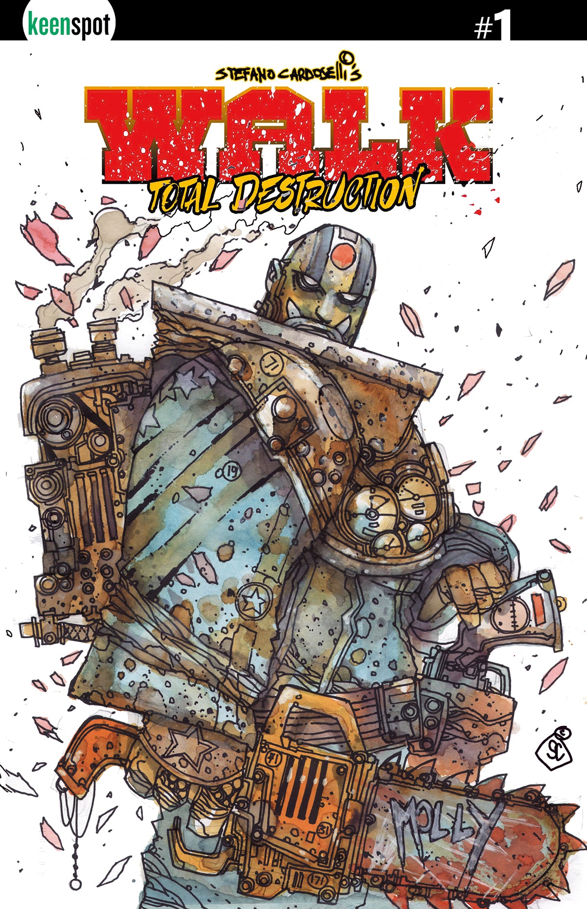 WALK TOTAL DESTRUCTION #1 (ONE SHOT) CVR C STEFANO CARDOSELLI HOLOFOIL FLIP VAR
