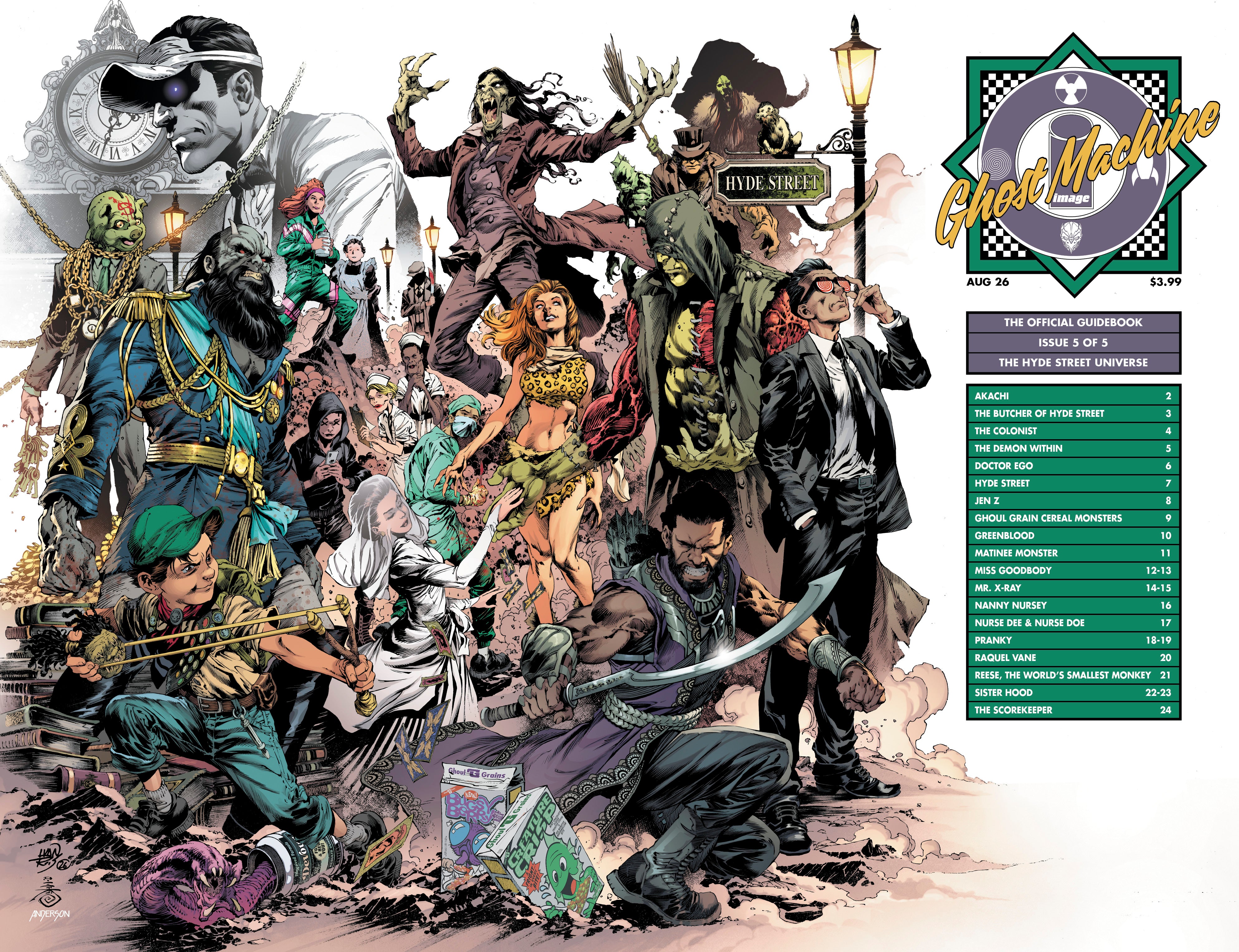 GHOST MACHINE THE OFFICIAL GUIDEBOOK #5 (OF 5) CVR C IVAN REIS & DANNY MIKI WRAPAROUND VAR