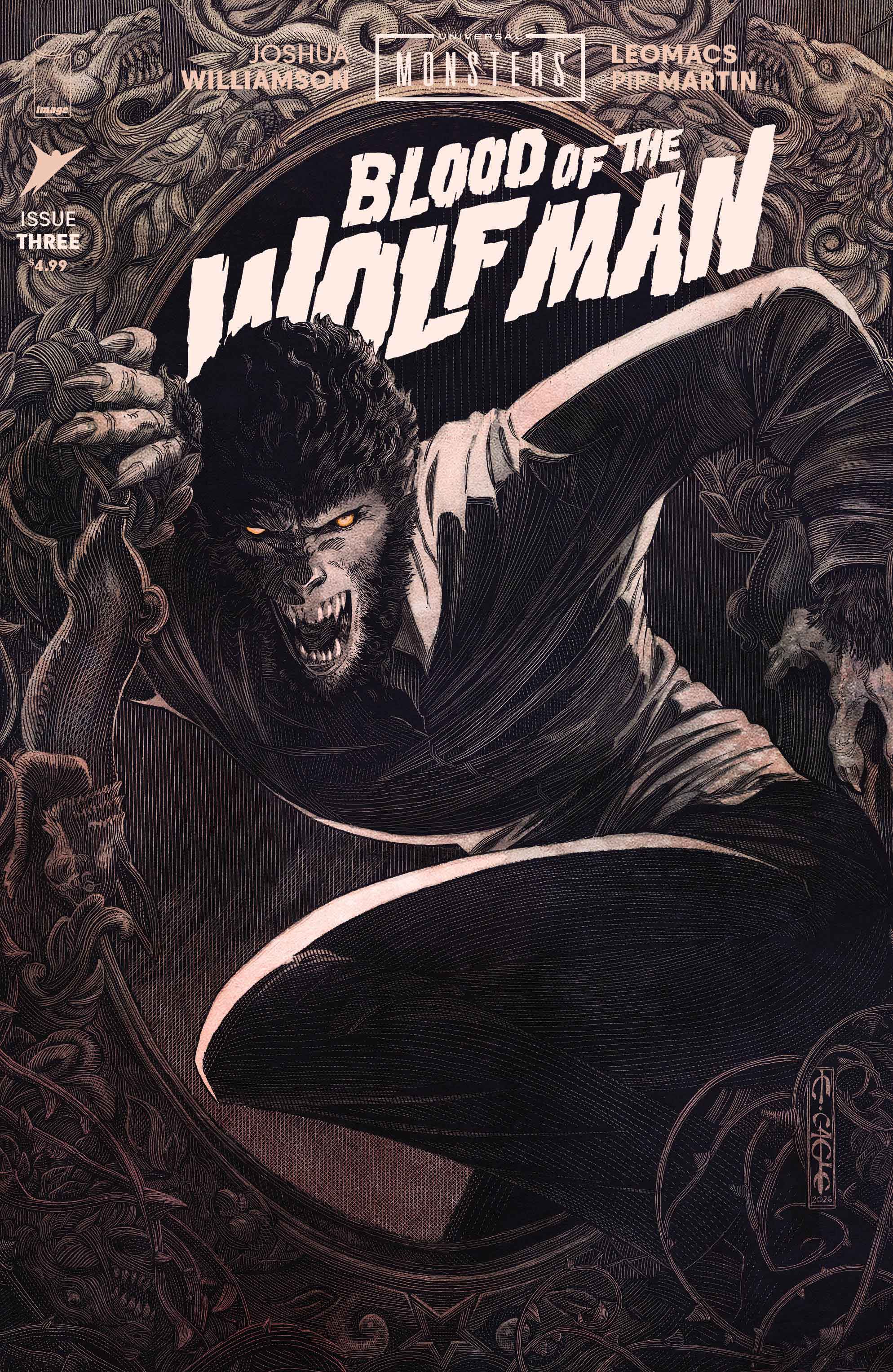 UNIVERSAL MONSTERS BLOOD OF THE WOLF MAN #3 (OF 4) CVR B EVAN CAGLE VAR