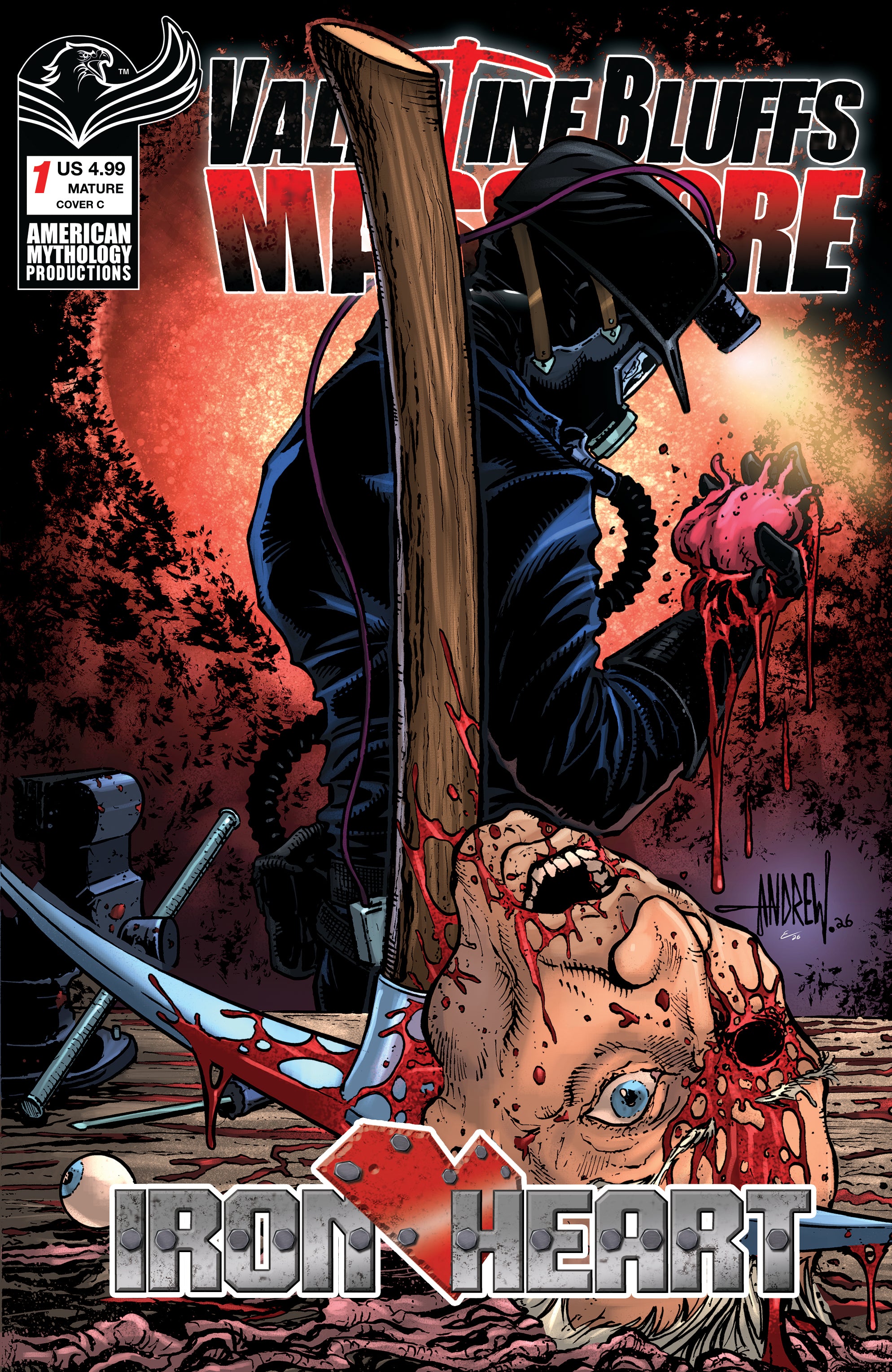 VALENTINE BLUFFS MASSACRE IRON HEART #1 (OF 2) CVR C ANDREW MANGUM VAR