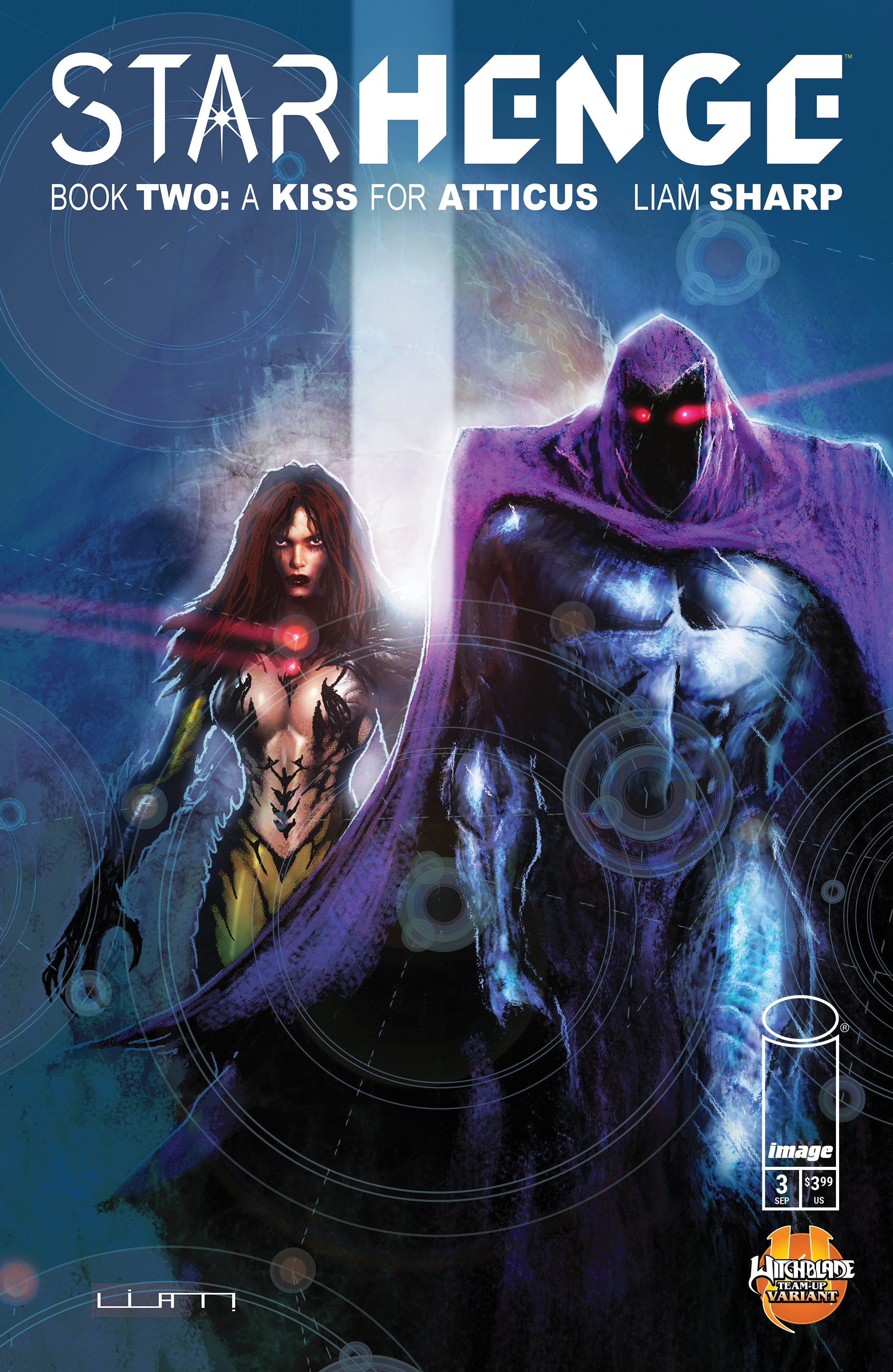 STARHENGE BOOK TWO A KISS FOR ATTICUS #3 (OF 4) CVR F LIAM SHARP WITCHBLADE TEAM UP VAR