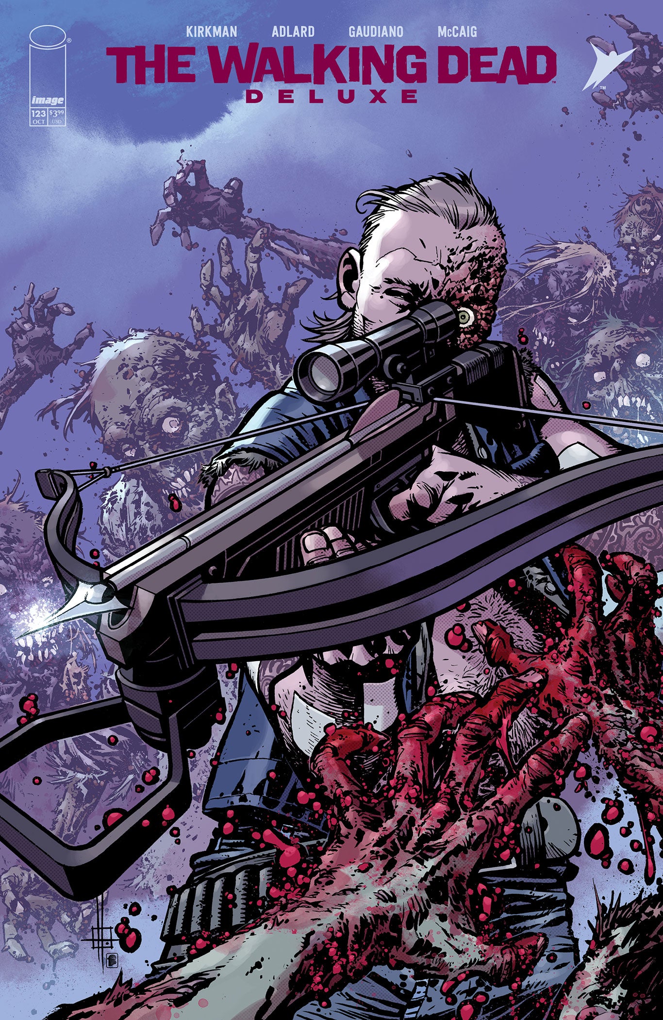 WALKING DEAD DELUXE #123 CVR C ZACH HOWARD & NELSON DANIEL CONNECTING VAR