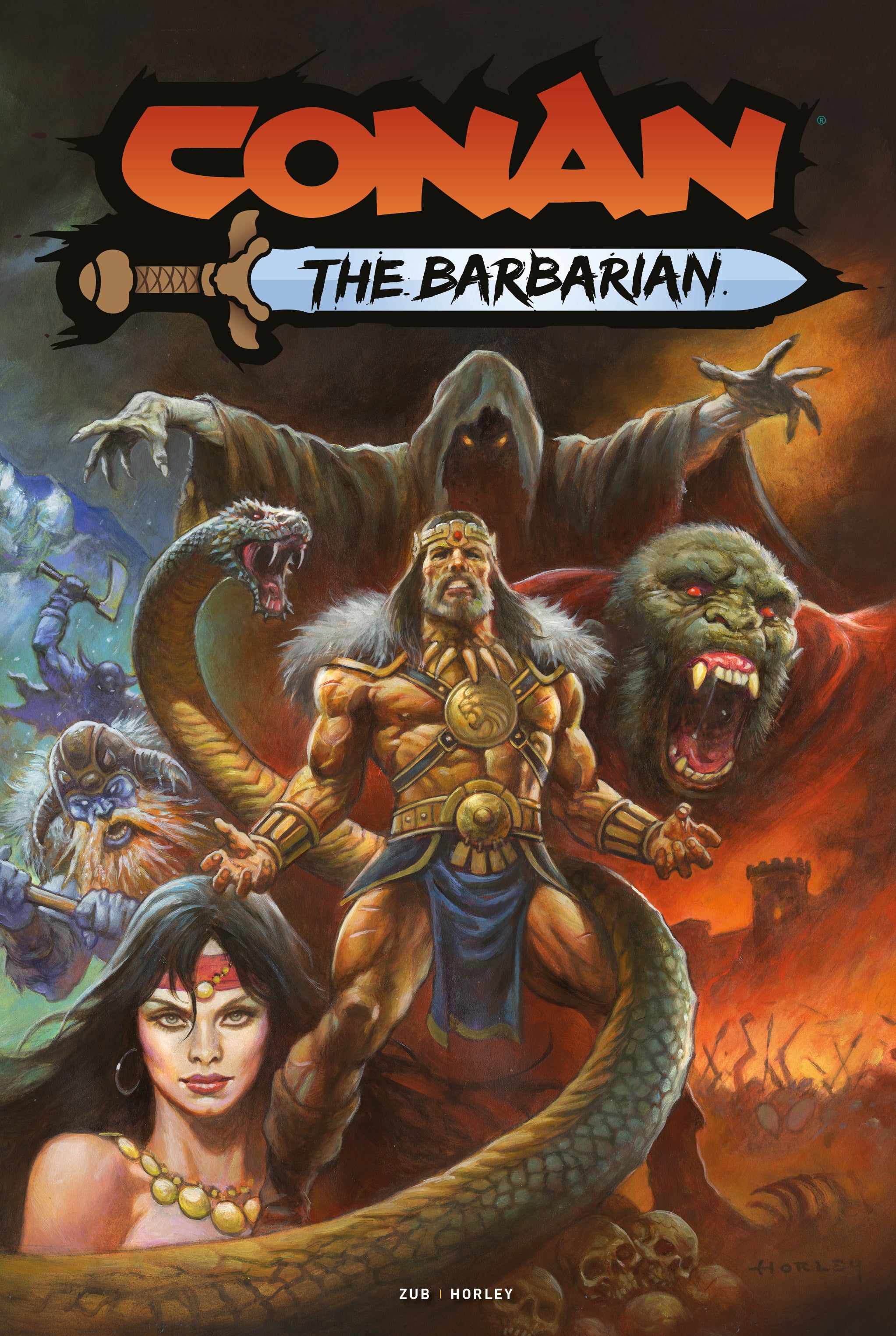 CONAN THE BARBARIAN #25 CVR A ALEX HORLEY WRAPAROUND