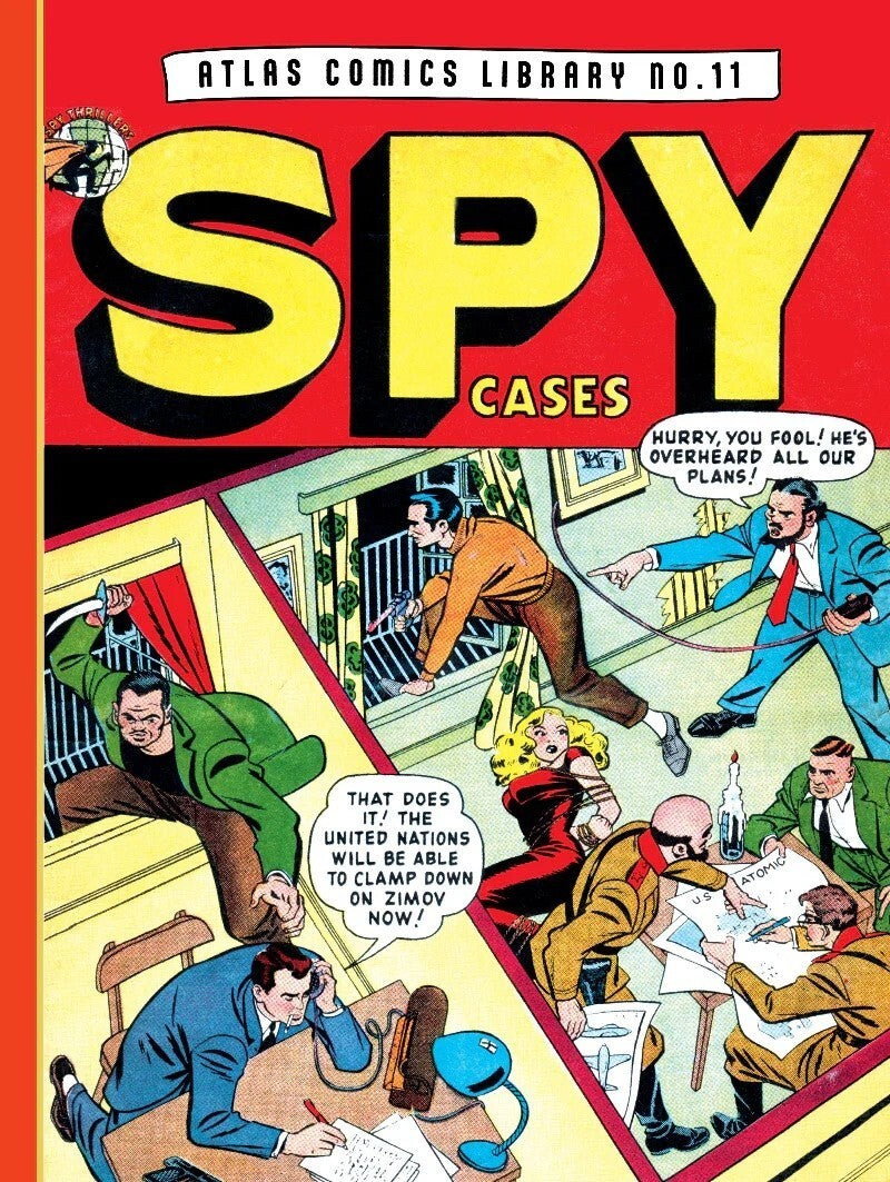 ATLAS COMICS LIBRARY HC NO 11 SPY CASES graphic novel cover