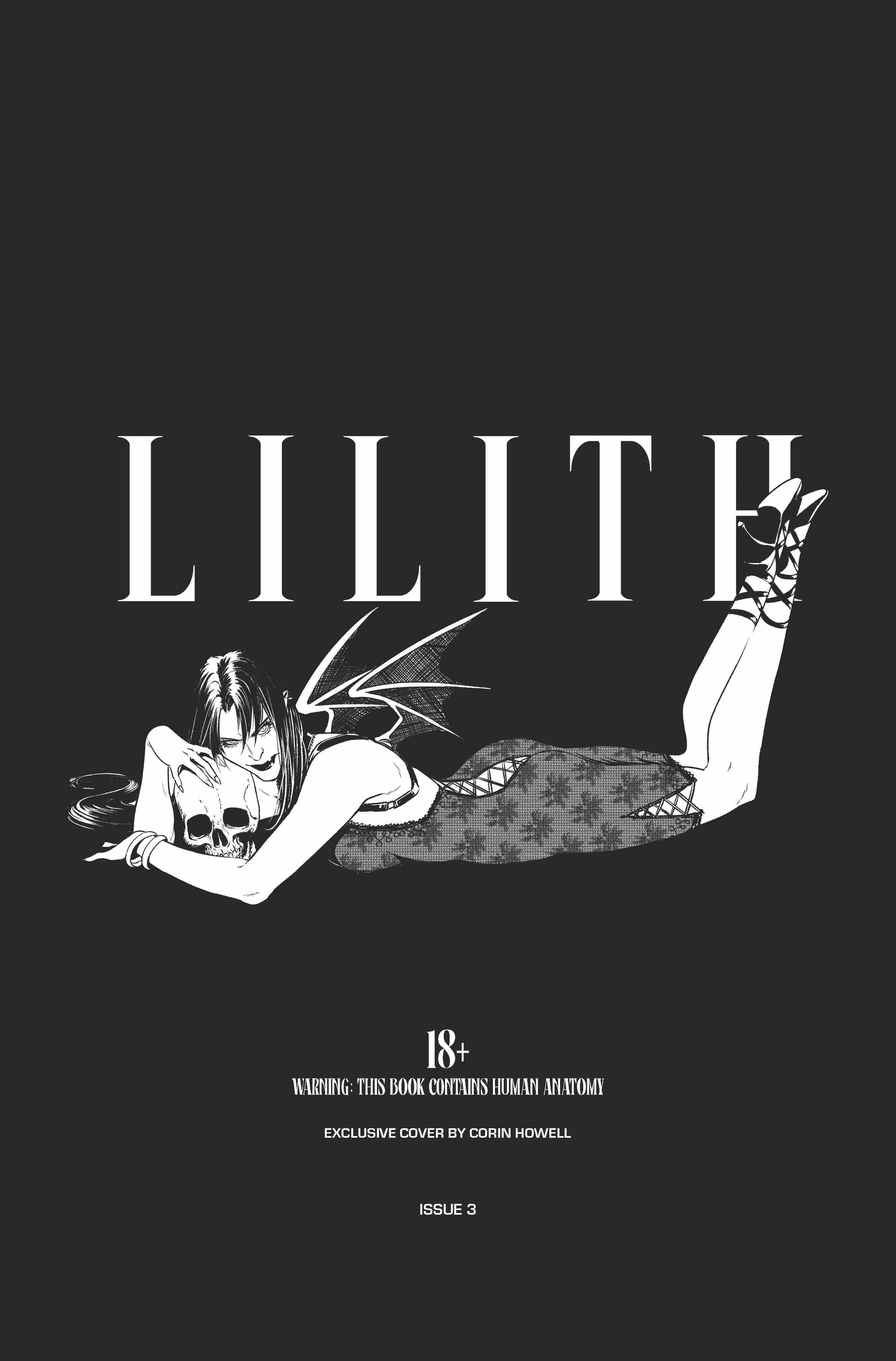 LILITH #3 (OF 5) CVR E CORIN HOWELL BLACK BAG VAR