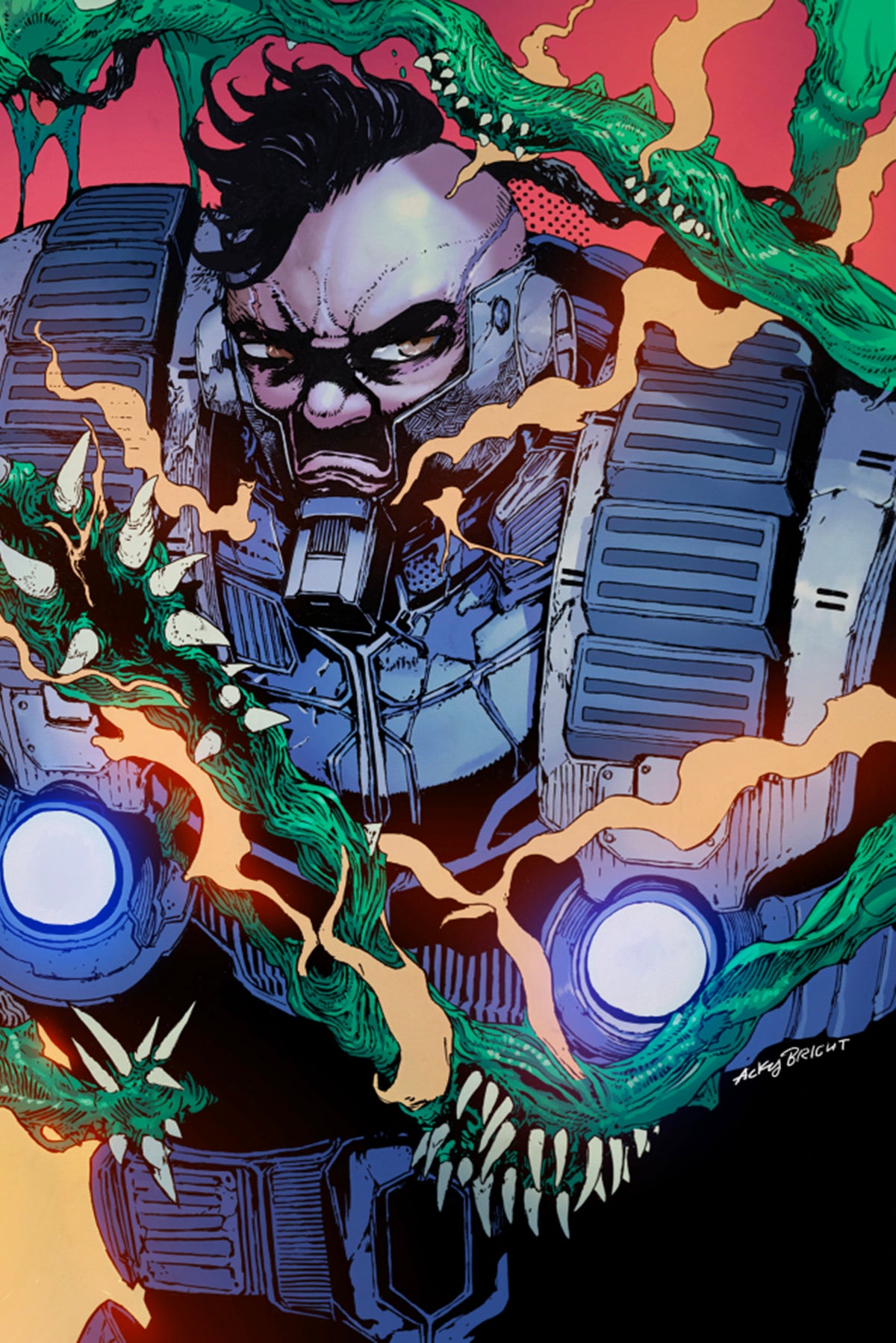 PLANET DEATH #3 (OF 4) CVR D ACKY BRIGHT WRAPAROUND VAR