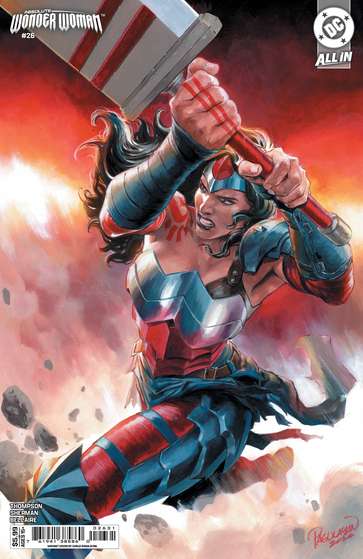 ABSOLUTE WONDER WOMAN #26 CVR C CARLO PAGULAYAN CARD STOCK VAR comic book cover