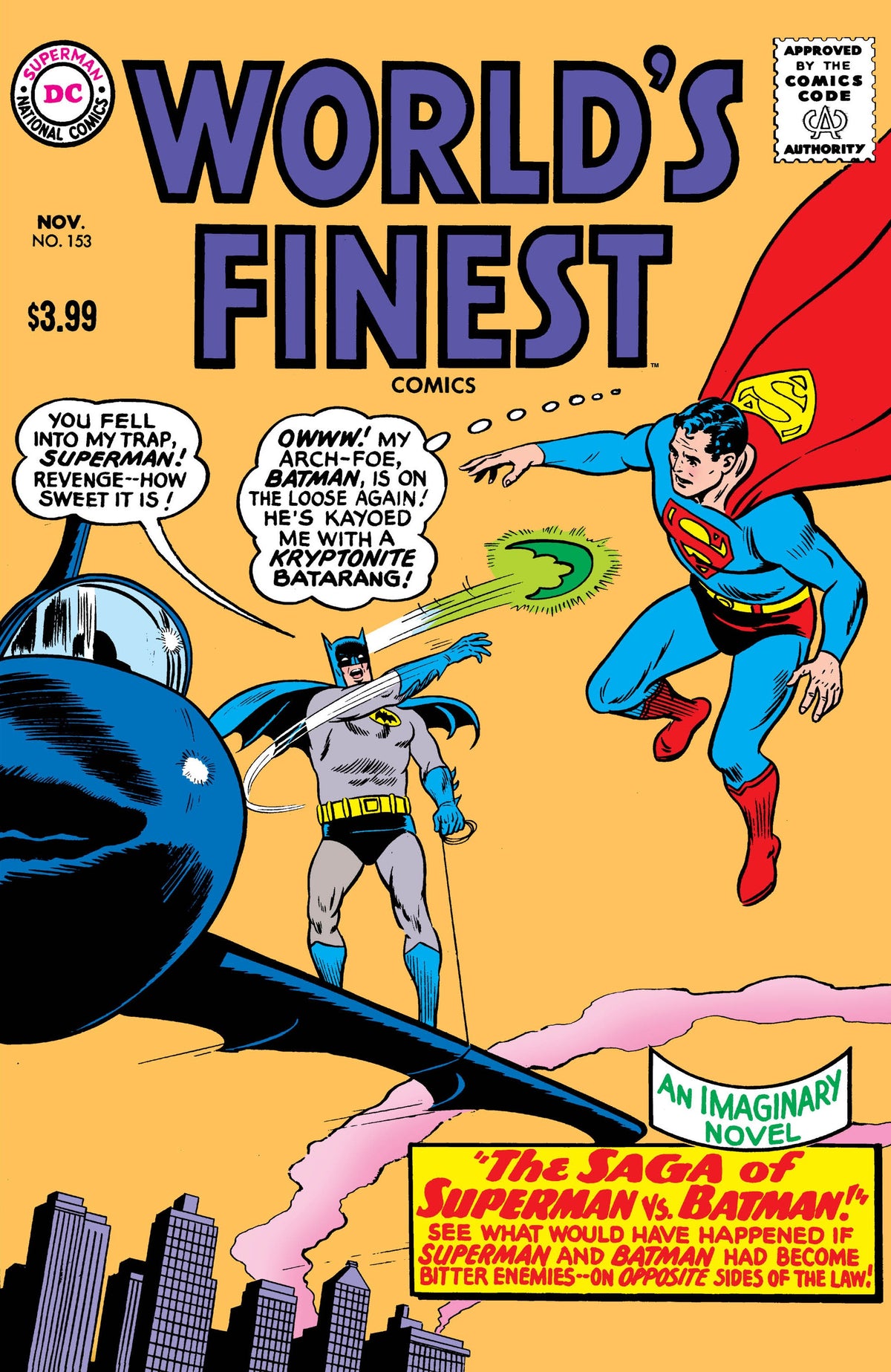 WORLDS FINEST COMICS #153 FACSIMILE EDITION CVR A CURT SWAN