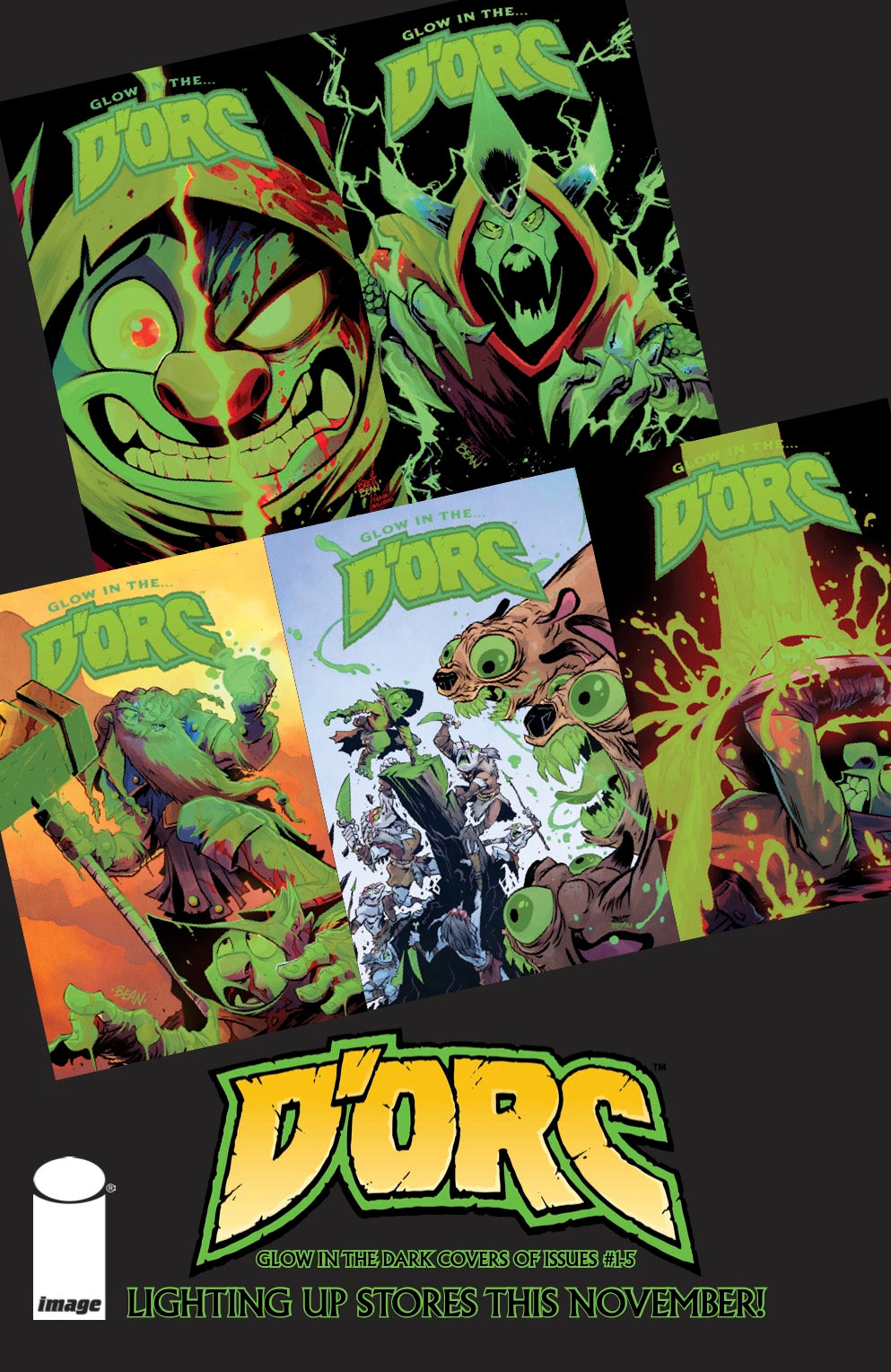 DORC #1-5 GLOW IN THE DORC VARIANT BUNDLE comic book cover