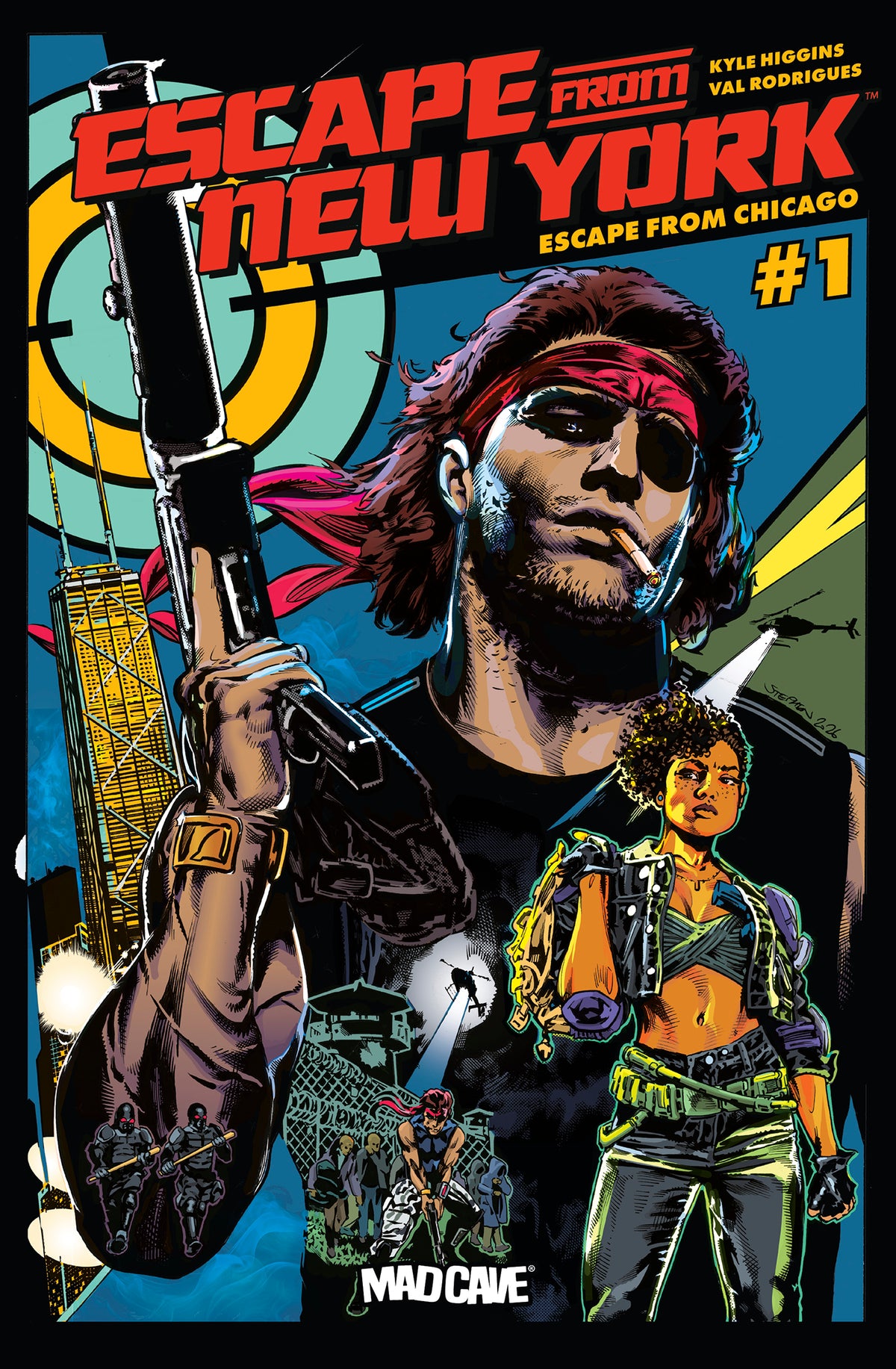 ESCAPE FROM NEW YORK ESCAPE FROM CHICAGO #1 2ND PTG Cover A STEPHEN MOONEY comic book cover