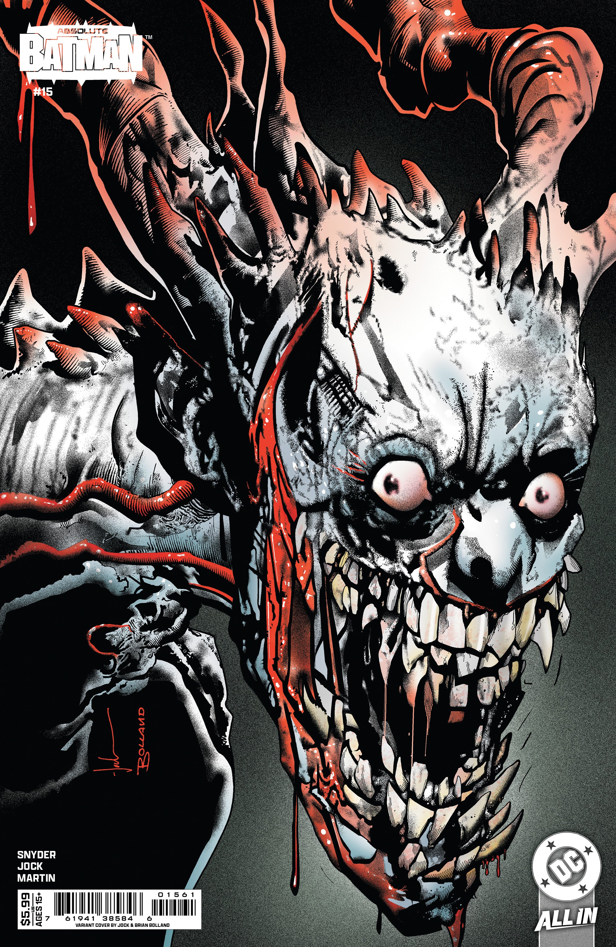 ABSOLUTE BATMAN #15 CVR D BRIAN BOLLAND CARD STOCK VAR