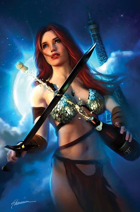 RED SONJA NEW YEARS SPECIAL 2025 #1 (ONE SHOT) CVR E SHANNON MAER METAL VIRGIN VAR