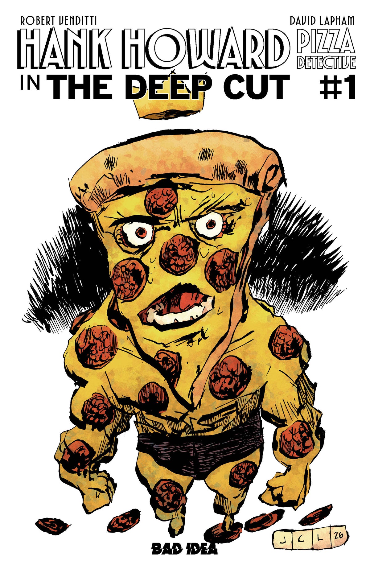 HANK HOWARD PIZZA DETECTIVE THE DEEP CUT #1 (ONE SHOT) Cover C PIZZA BY JESSE LONERGAN VAR comic book cover