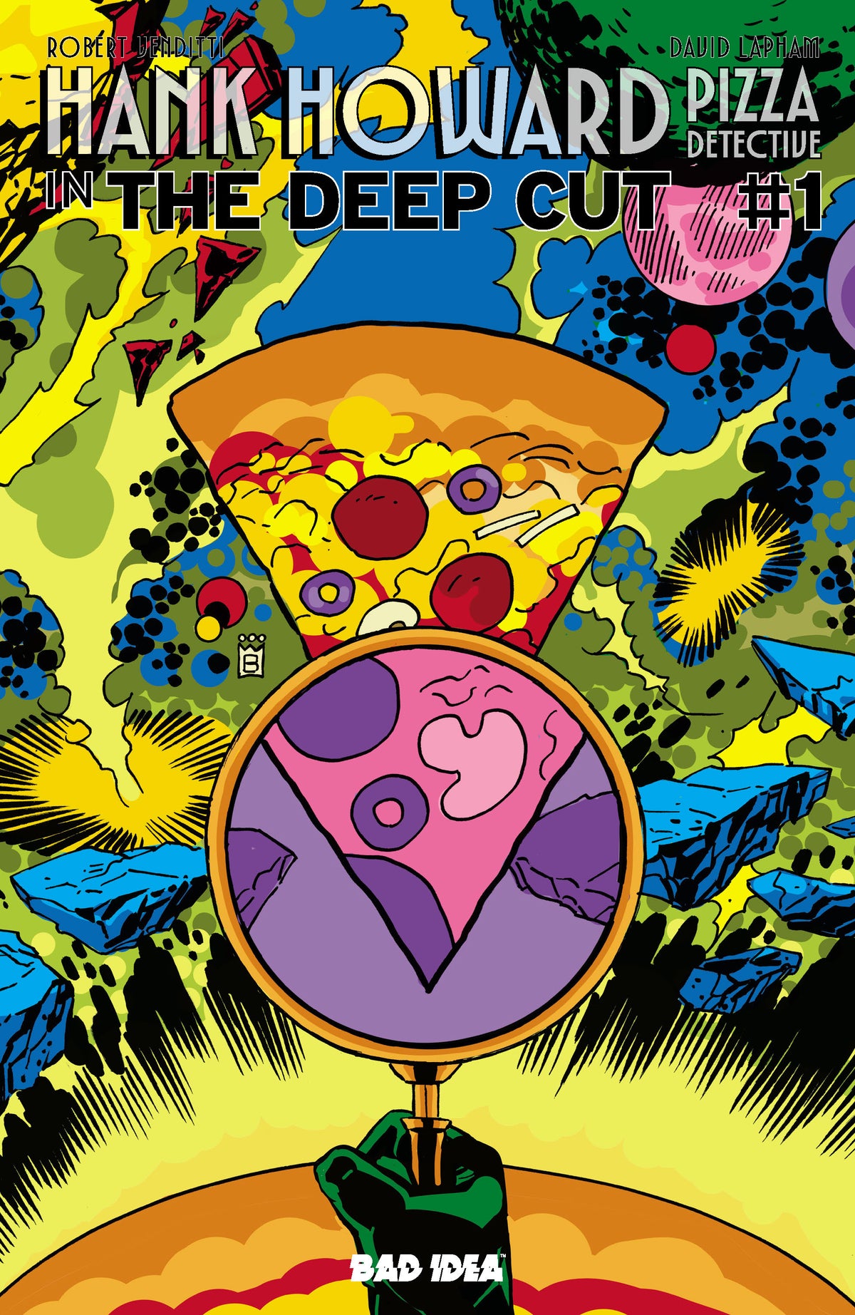 HANK HOWARD PIZZA DETECTIVE THE DEEP CUT #1 (ONE SHOT) Cover E PIZZA BY MARK BUCKINGHAM VAR comic book cover