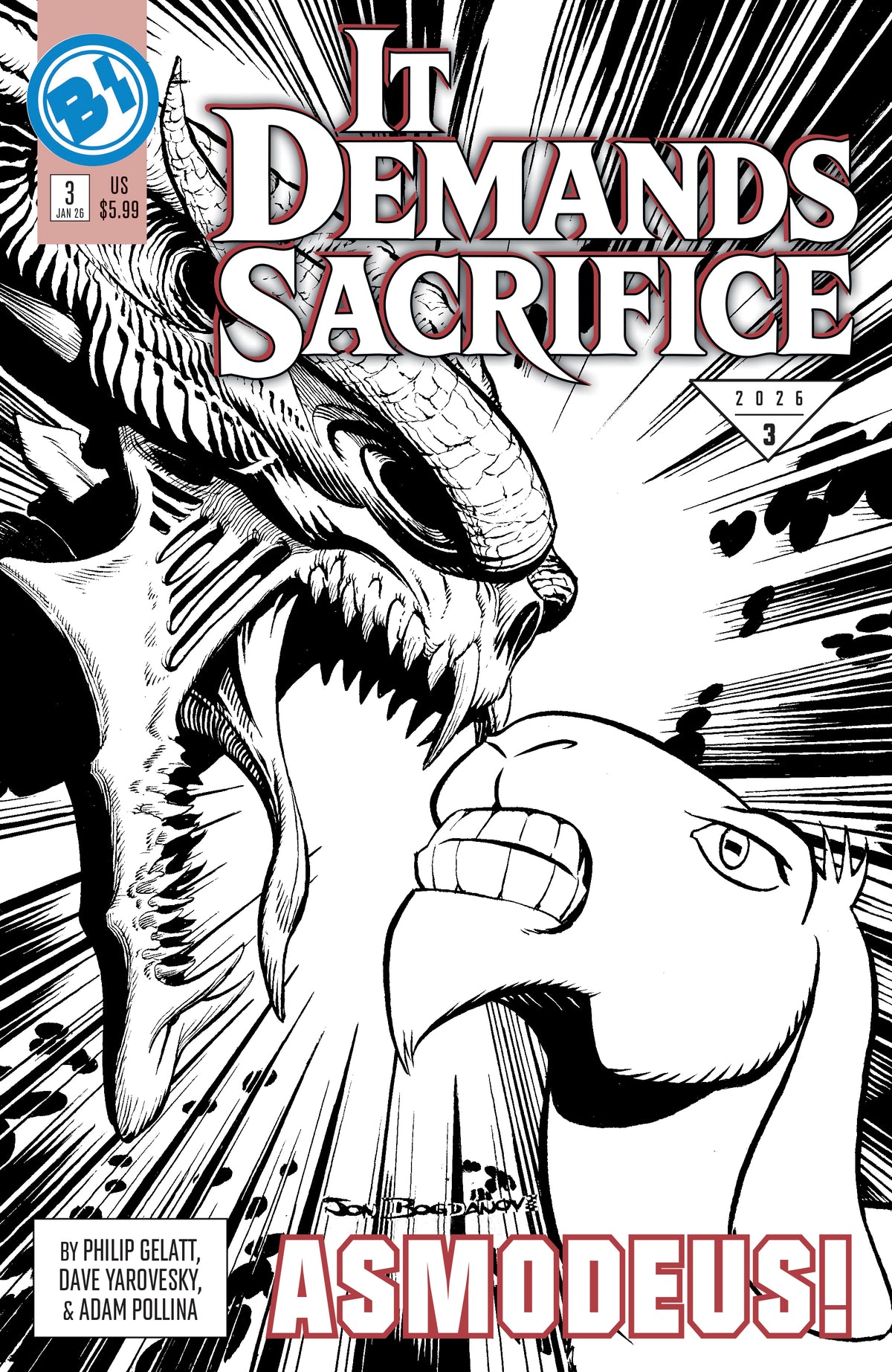 IT DEMANDS SACRIFICE #3 (OF 4) CVR F JON BOGDANOVE HOMAGE VAR