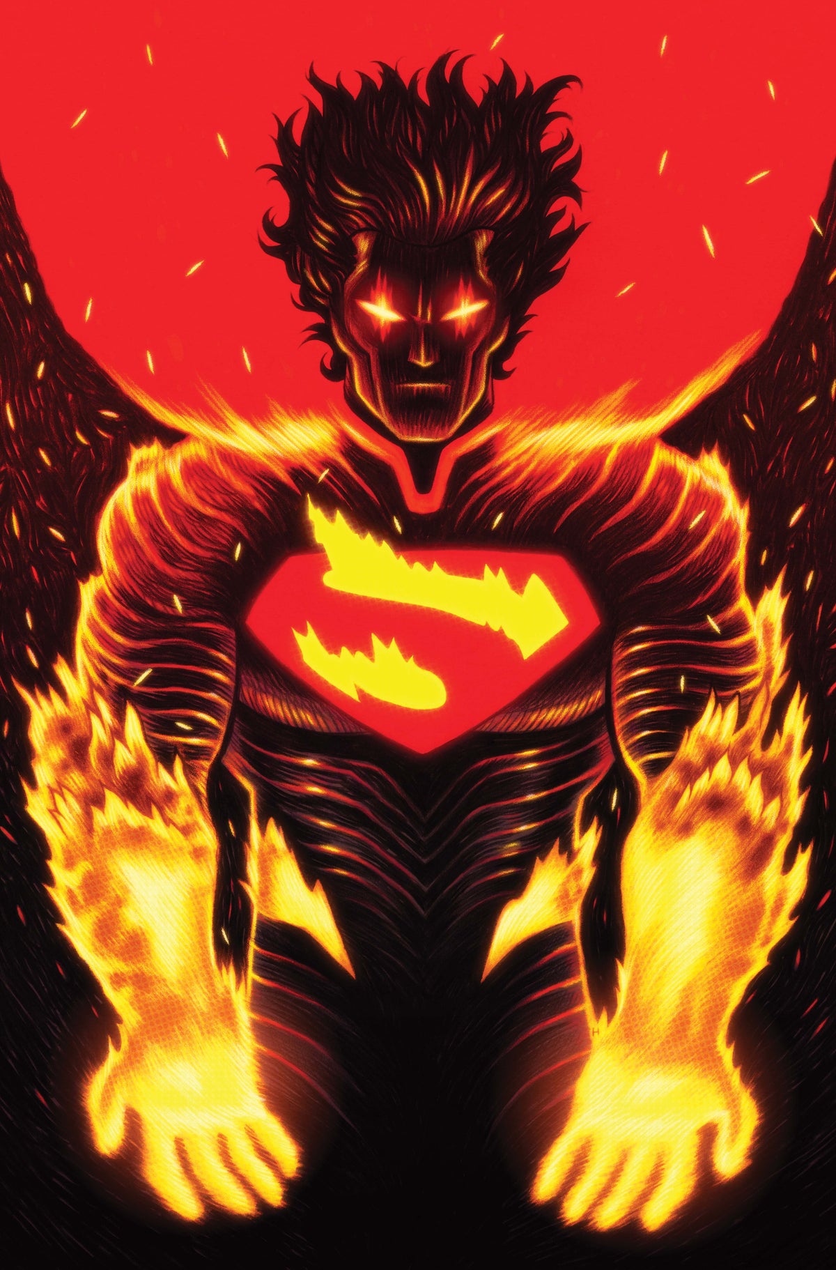 ABSOLUTE SUPERMAN #26 Cover C DAN HIPP CARD STOCK VAR comic book cover