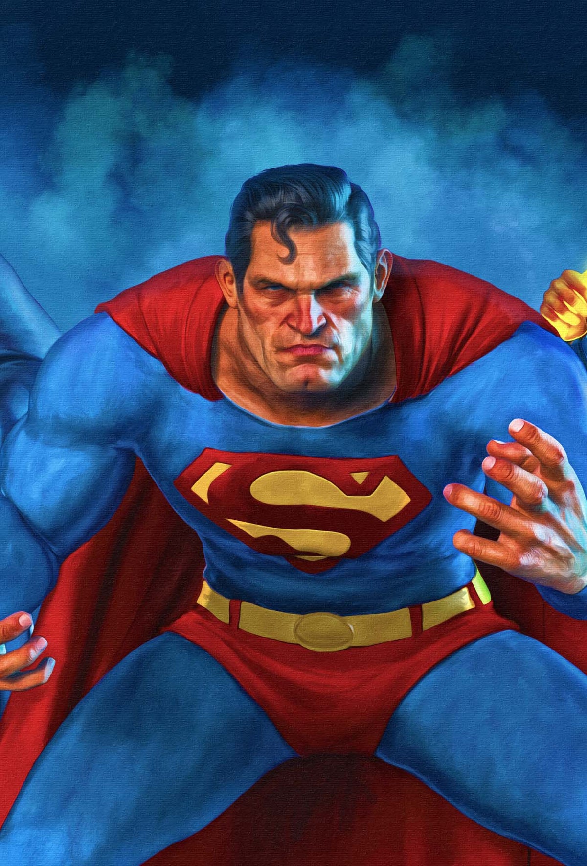 JUSTICE LEAGUE UNLIMITED #26 Cover C MARK SPEARS 3-PART CONNECTING SUPERMAN CARD STOCK VAR comic book cover