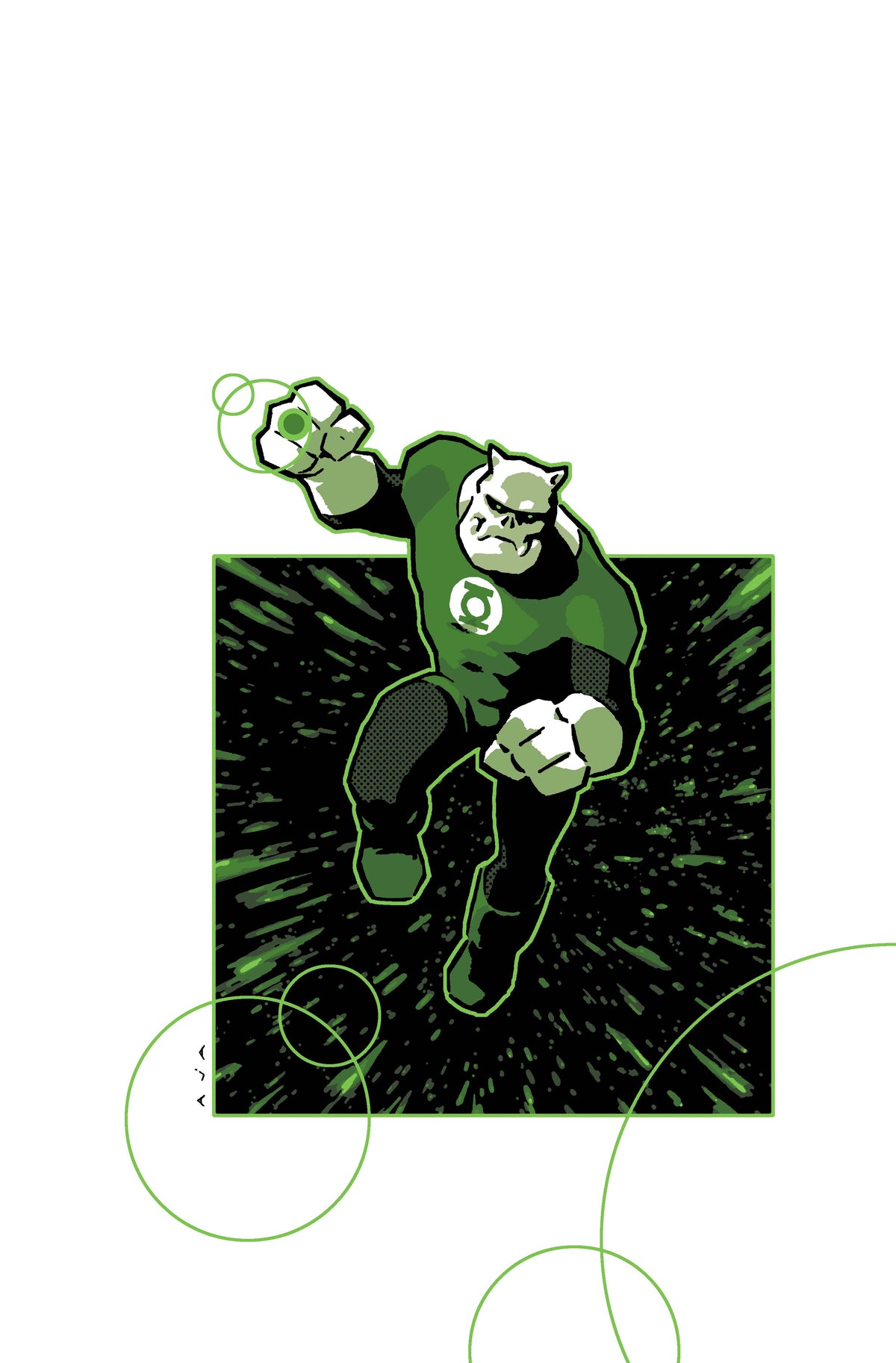 TALES OF THE GREEN LANTERN CORPS TRAINING DAY #1 (ONE SHOT) Cover B DAVID AJA CARD STOCK VAR comic book cover