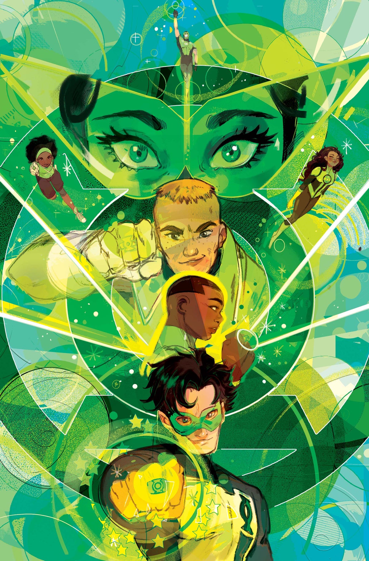 GREEN LANTERN CORPS #23 Cover B NICOLETTA BALDARI CARD STOCK VAR (GREEN LANTERN FIRST LIGHT) comic book cover