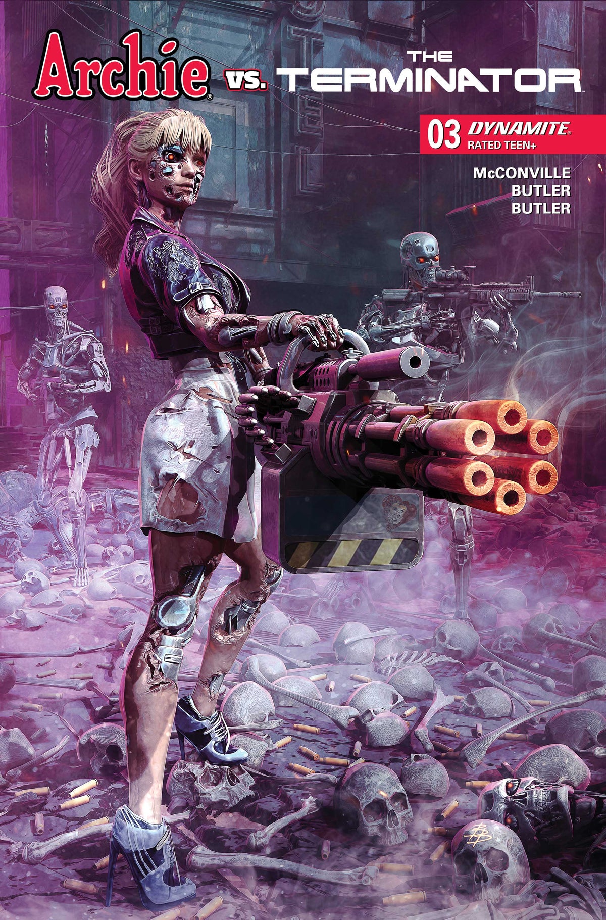 ARCHIE VS THE TERMINATOR #3 Cover B BJORN BARENDS VAR comic book cover