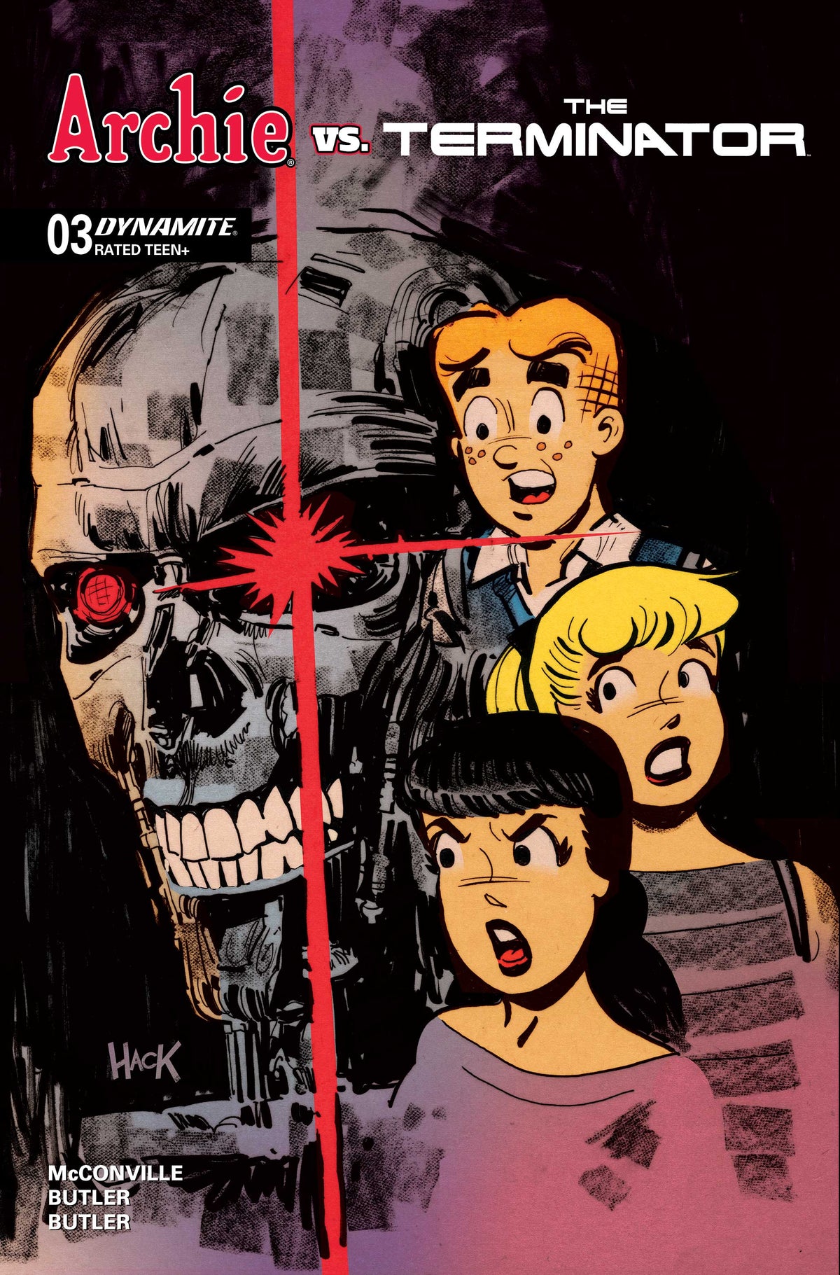 ARCHIE VS THE TERMINATOR #3 Cover C ROBERT HACK VAR comic book cover