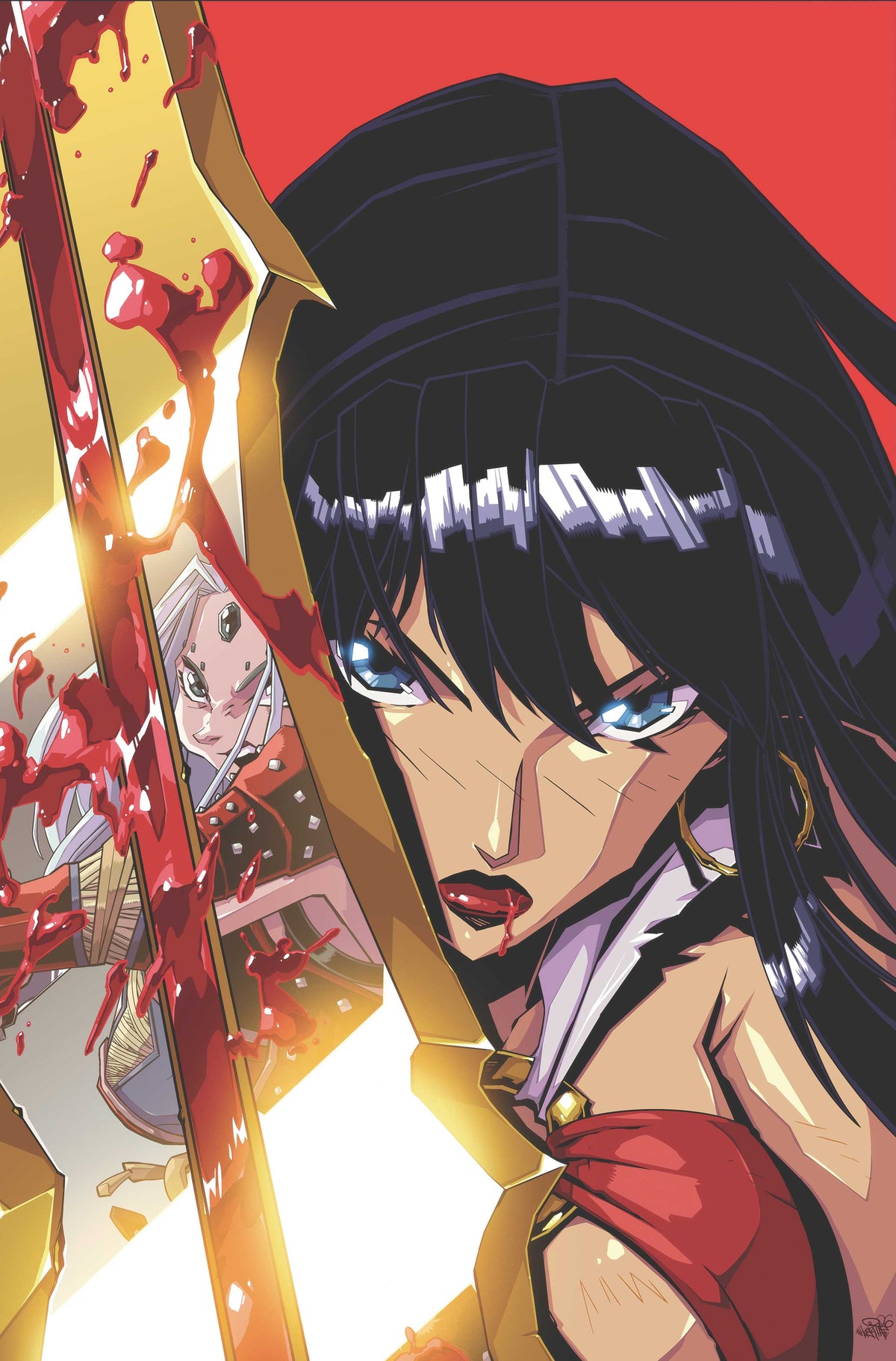 PATHFINDER VAMPIRELLA BLADE OF DARKNESS #3 Cover E ANDREW HUERTA LTD VIRGIN VAR comic book cover