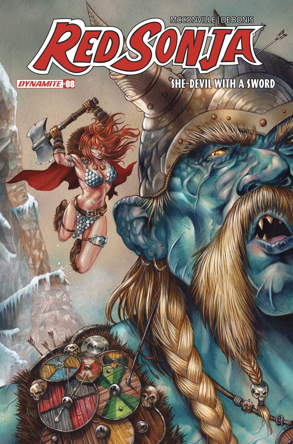 RED SONJA SHE DEVIL WITH A SWORD #8 Cover D MIKE ROOTH VAR comic book cover