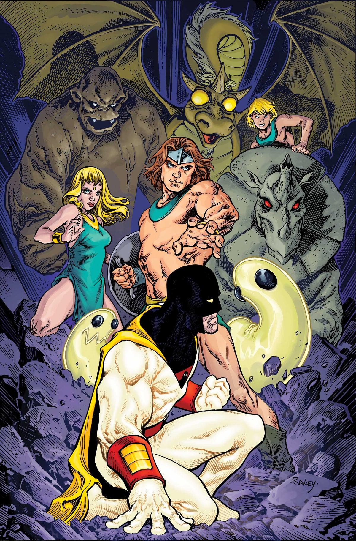 SPACE GHOST VS THE HERCULOIDS #4 Cover F FRANCESCO MATTINA LTD VIRGIN VAR comic book cover