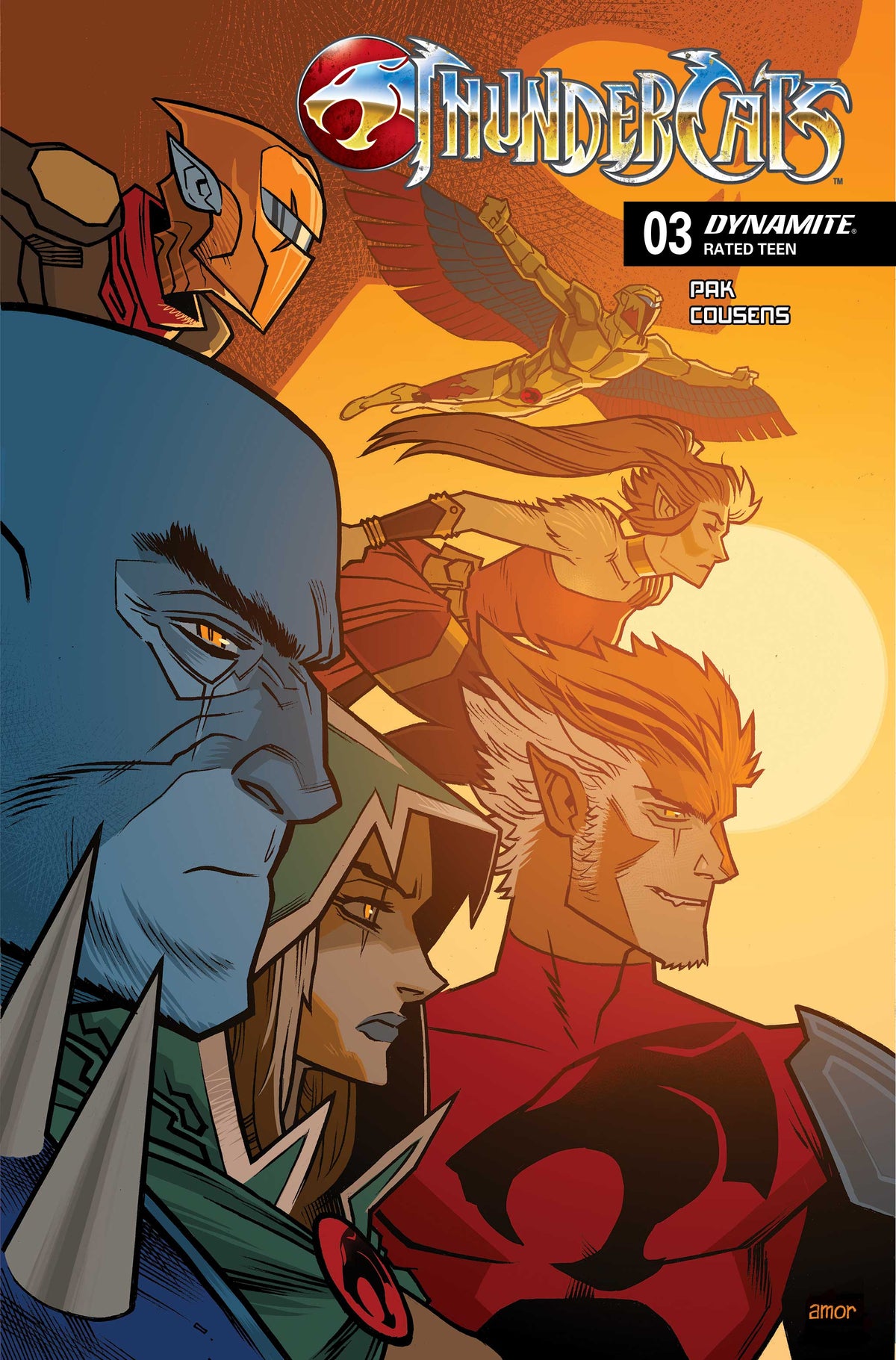 THUNDERCATS (2026) #3 Cover A JOHN AMOR comic book cover