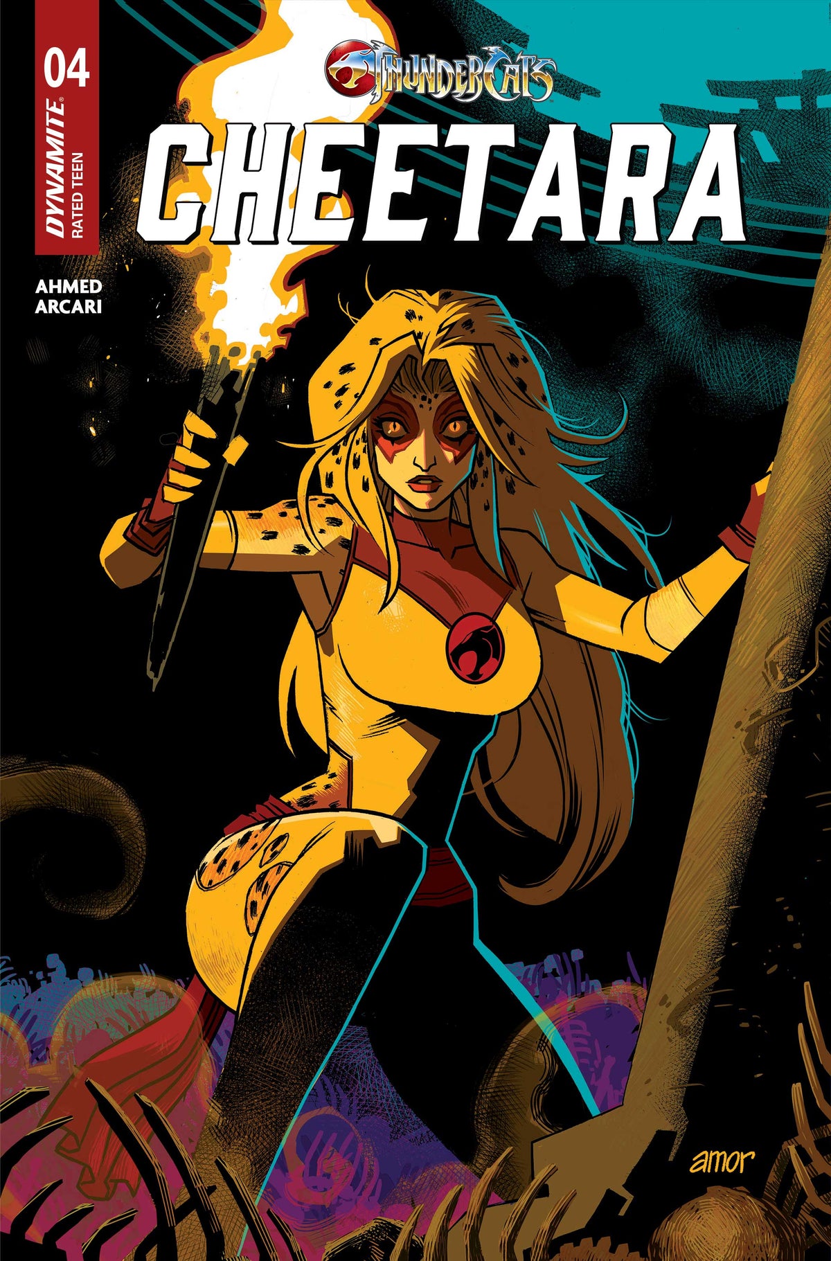 THUNDERCATS CHEETARA #4 Cover B JOHN AMOR VAR comic book cover