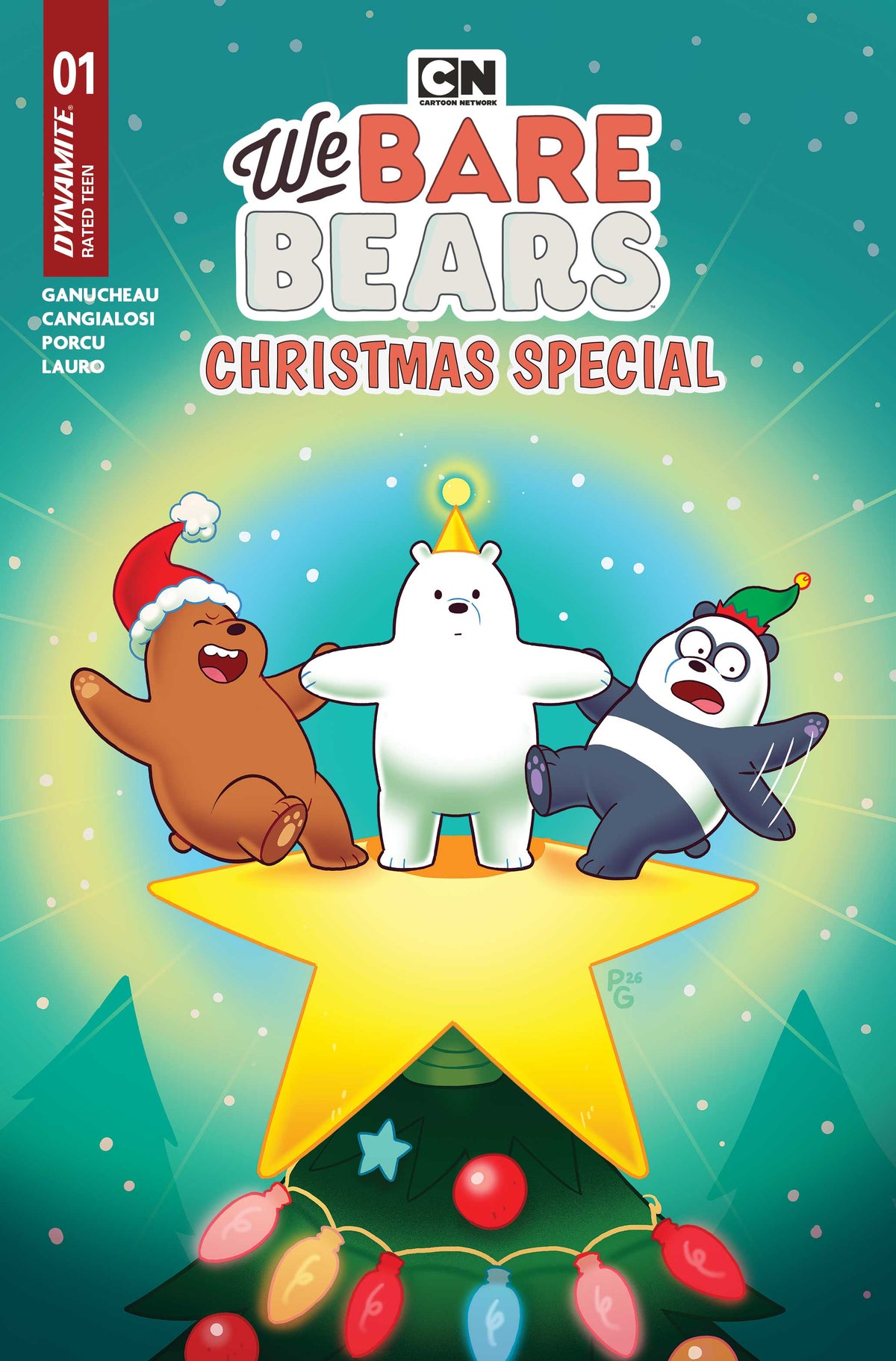 WE BARE BEARS CHRISTMAS SPECIAL #1 (ONE SHOT) Cover A PAULINA GANUCHEAU comic book cover