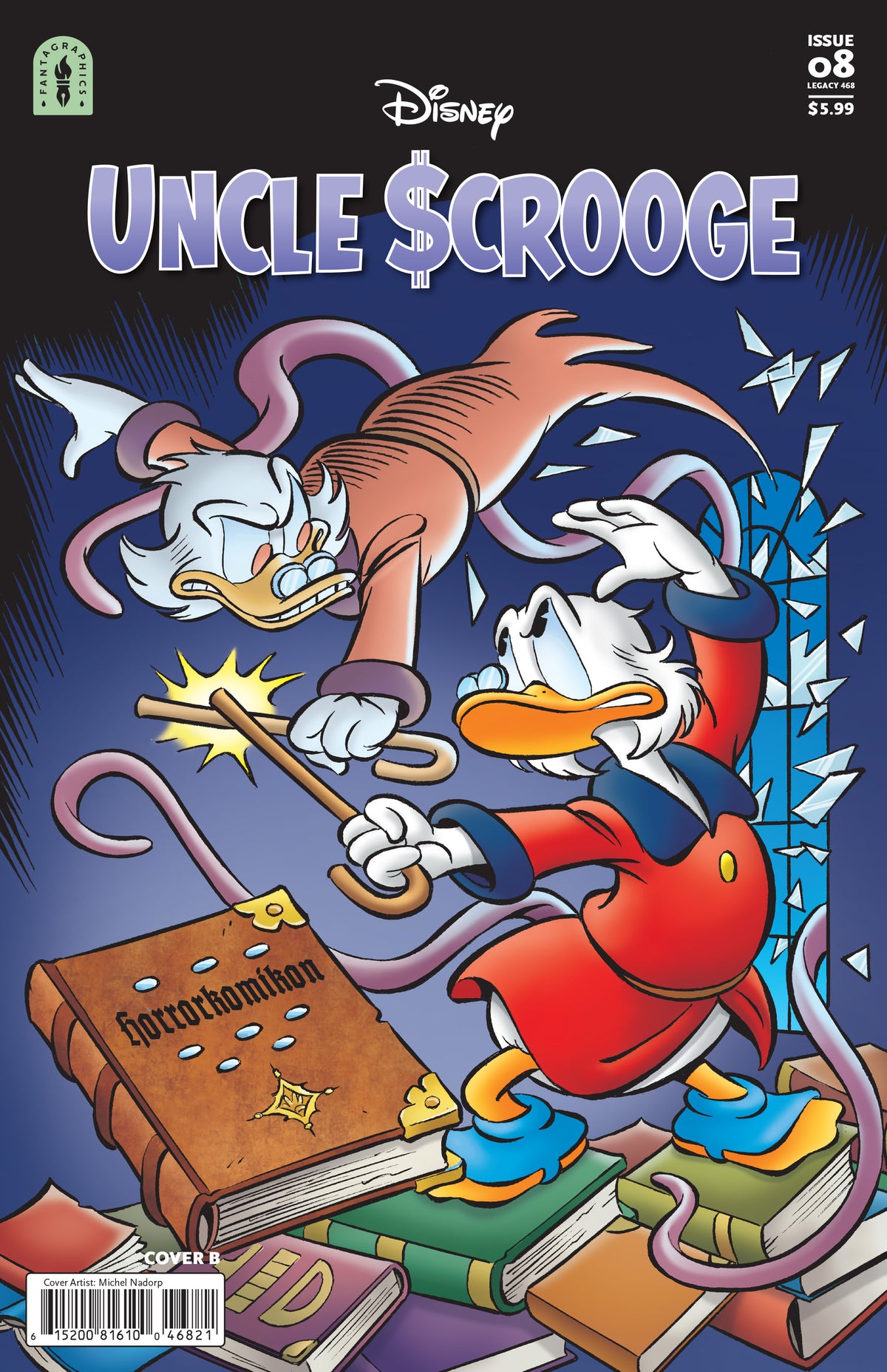 UNCLE SCROOGE LEGACY #468 THE CURSE OF HP HATEQUACK Cover B MICHEL HADORP VAR comic book cover