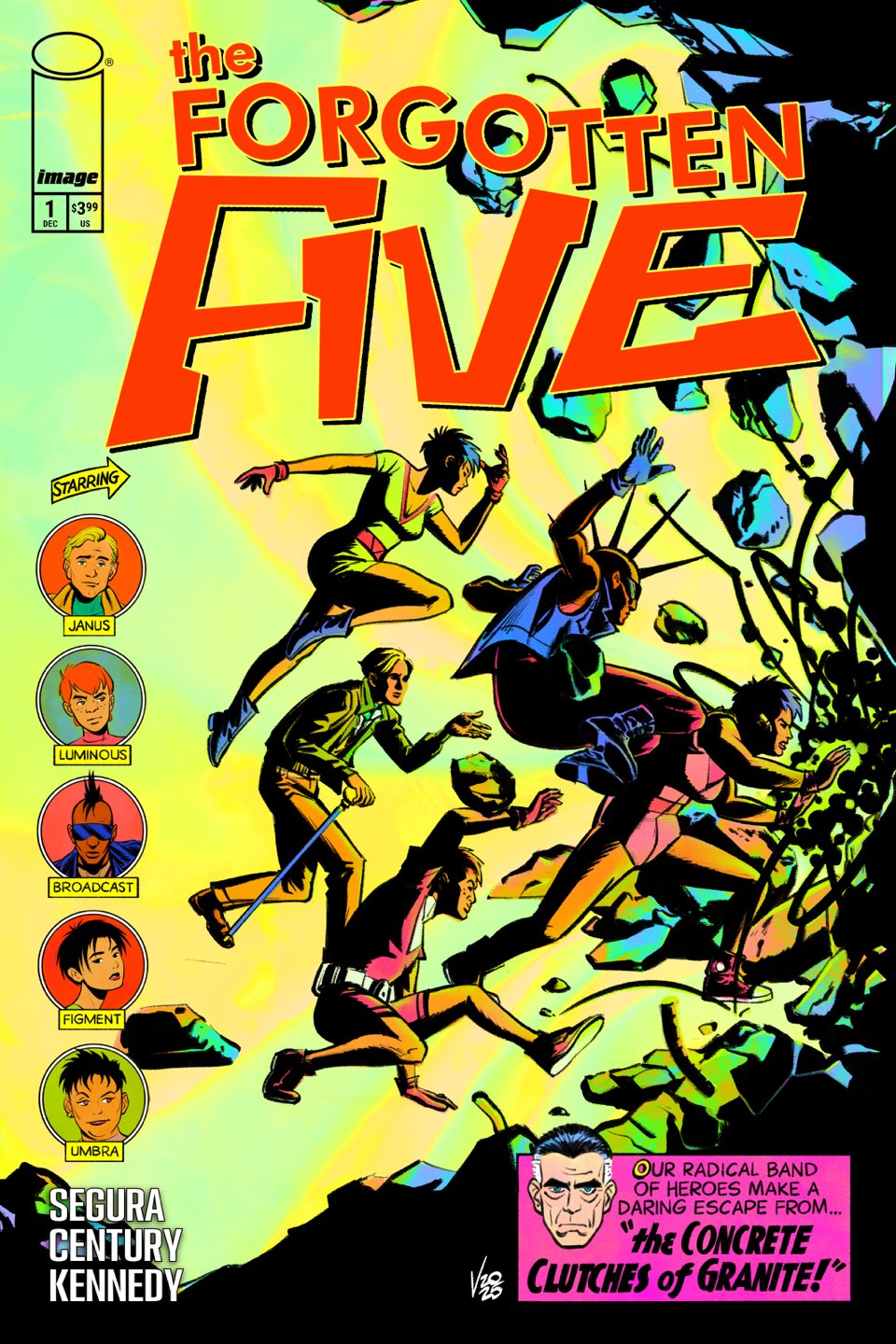 FORGOTTEN FIVE #1 Cover A NICKOLEJ VILLIGER comic book cover