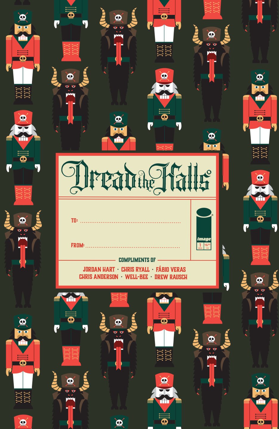 DREAD THE HALLS 2026 (ONE SHOT) Cover C JORDAN HART WRAPPED VAR comic book cover