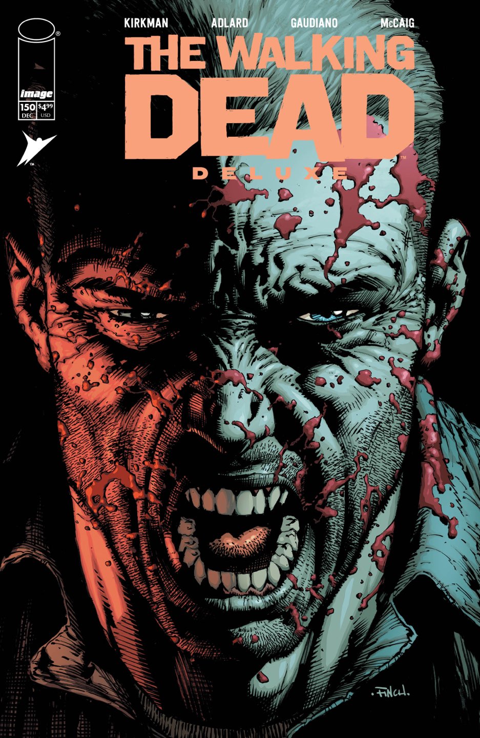 WALKING DEAD DELUXE #150 Cover A DAVID FINCH & DAVE MCCAIG comic book cover