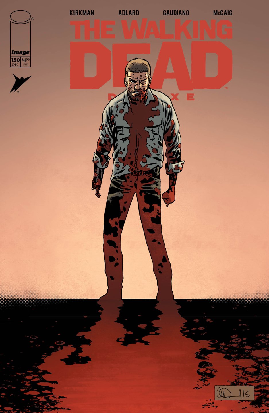 WALKING DEAD DELUXE #150 Cover B CHARLIE ADLARD & DAVE MCCAIG VAR comic book cover