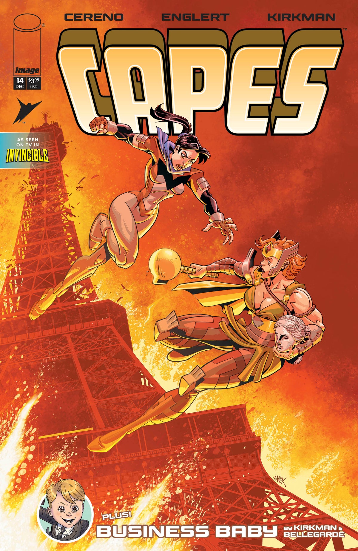 INVINCIBLE UNIVERSE CAPES #14 Cover A MARK ENGLERT comic book cover