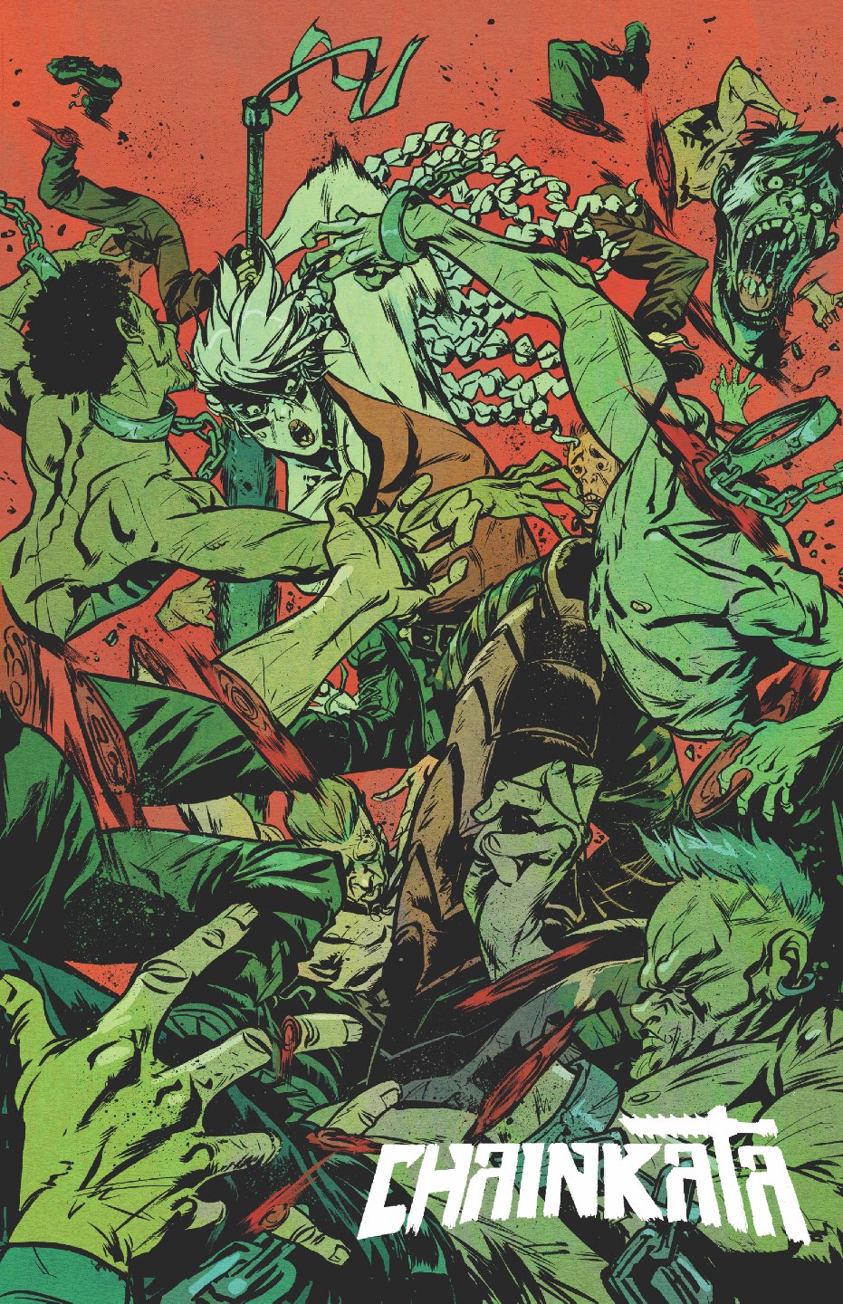 CHAINKATA #2 Cover C SANFORD GREENE & MIKE SPICER VAR comic book cover