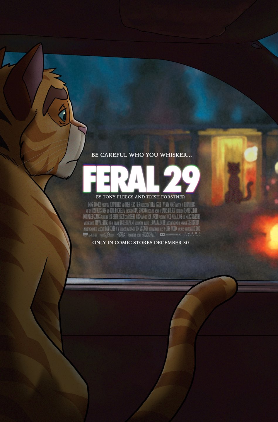 FERAL #29 Cover B TONY FLEECS & TRISH FORSTNER OBSESSION HOMAGE VAR comic book cover