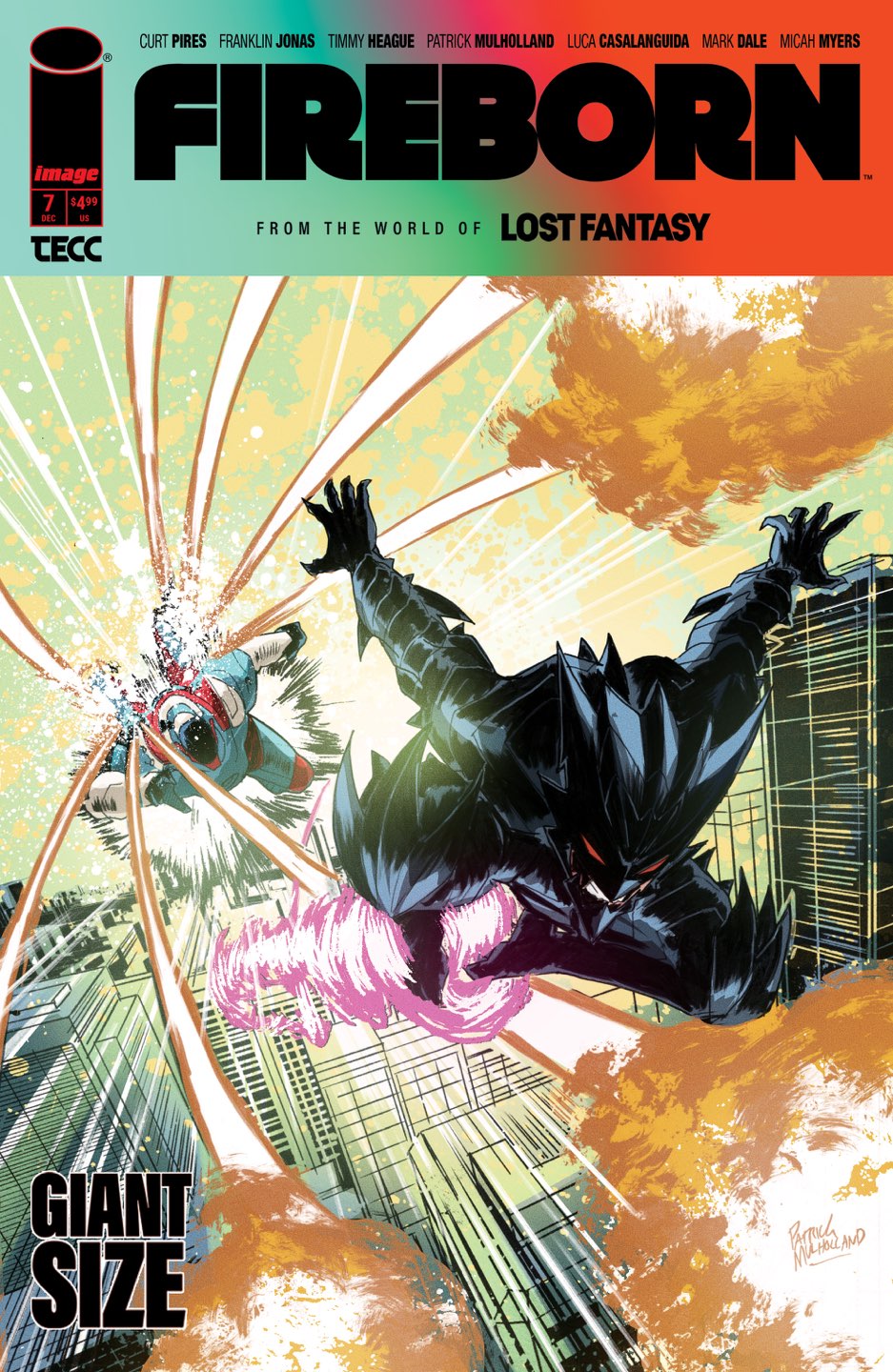 FIREBORN #7 Cover A PATRICK MULHOLLAND comic book cover