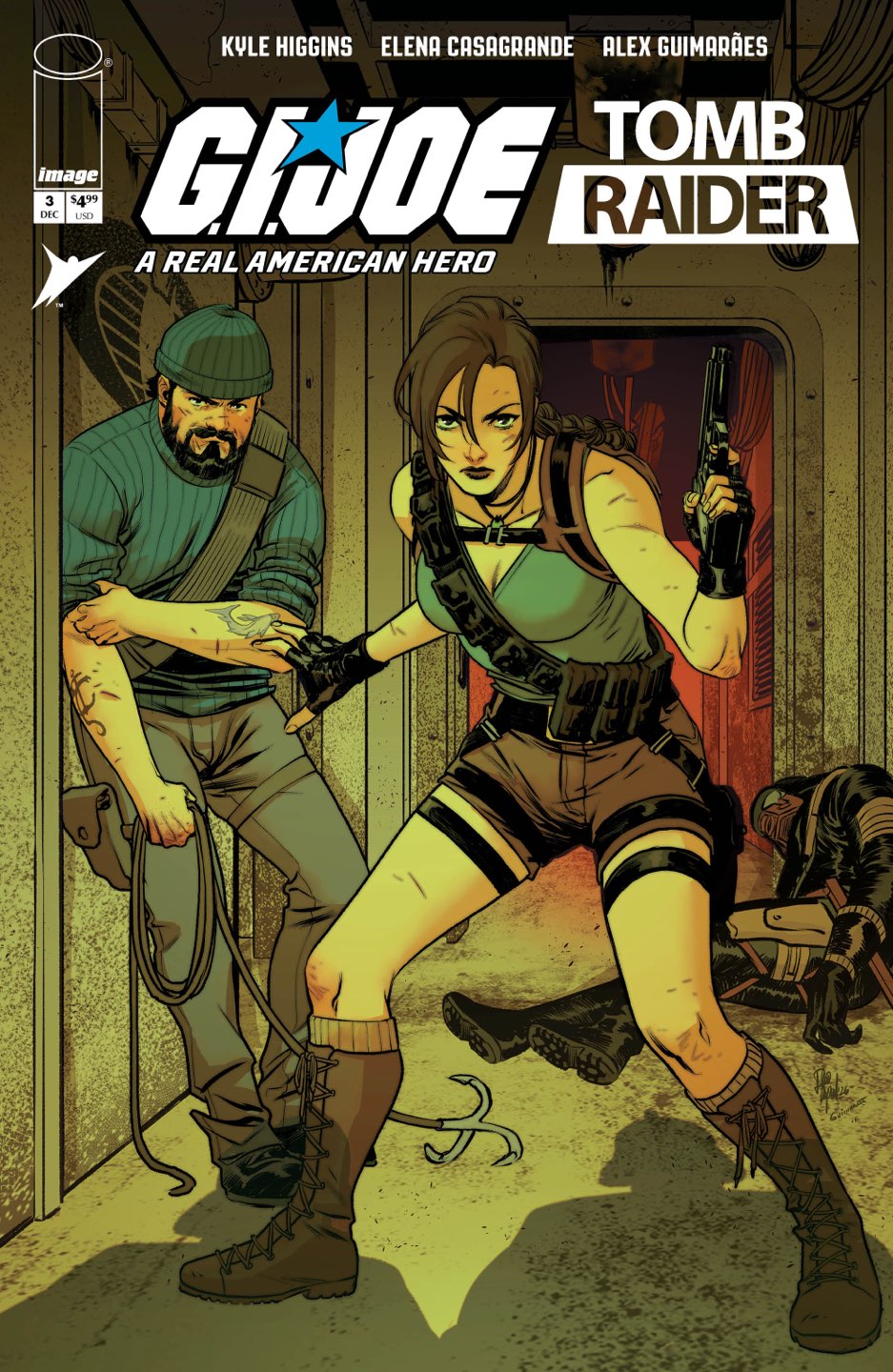 GI JOE A REAL AMERICAN HERO TOMB RAIDER #3 (OF 5) Cover A ELENA CASAGRANDE & ALEX GUIMARAES comic book cover