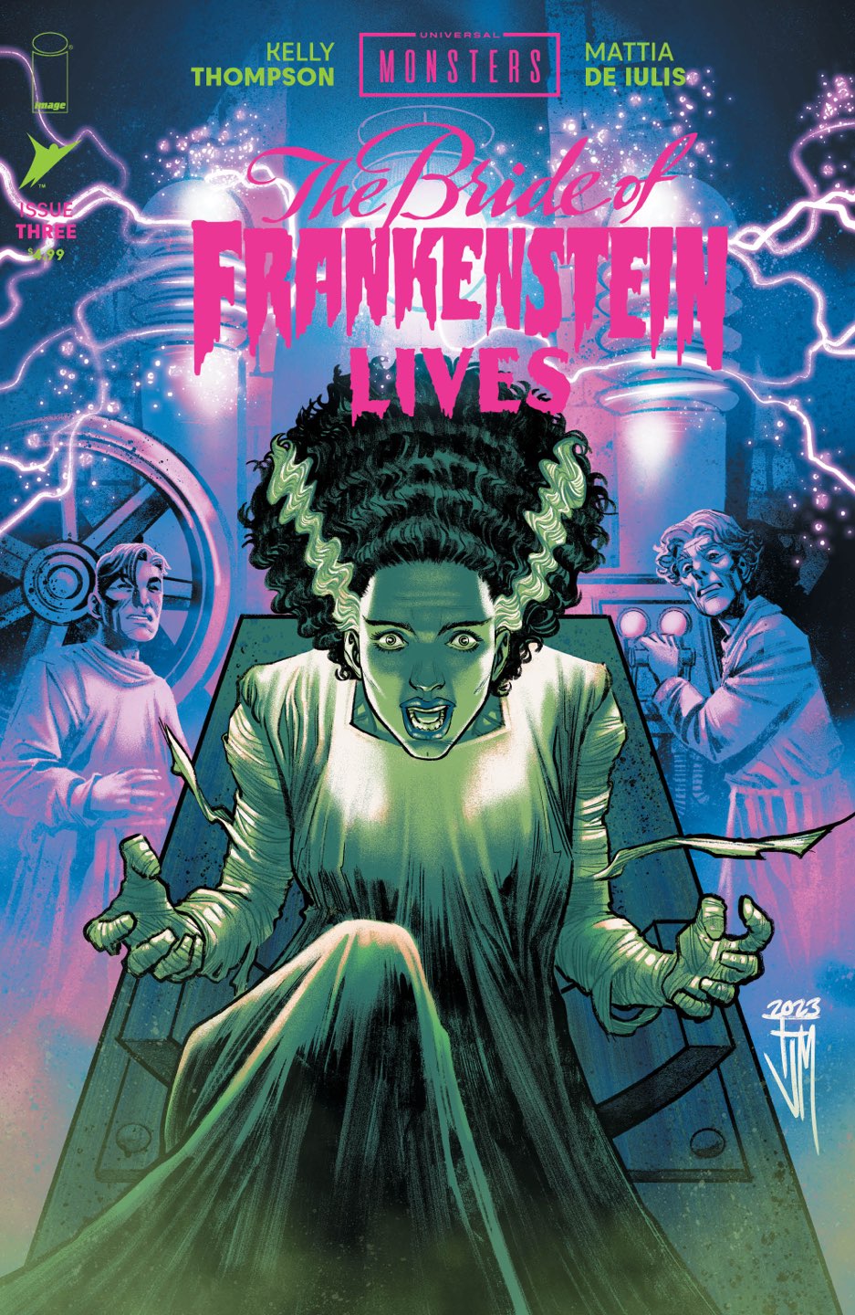 UNIVERSAL MONSTERS THE BRIDE OF FRANKENSTEIN LIVES #3 (OF 4) Cover B FRANCIS MANAPUL VAR comic book cover