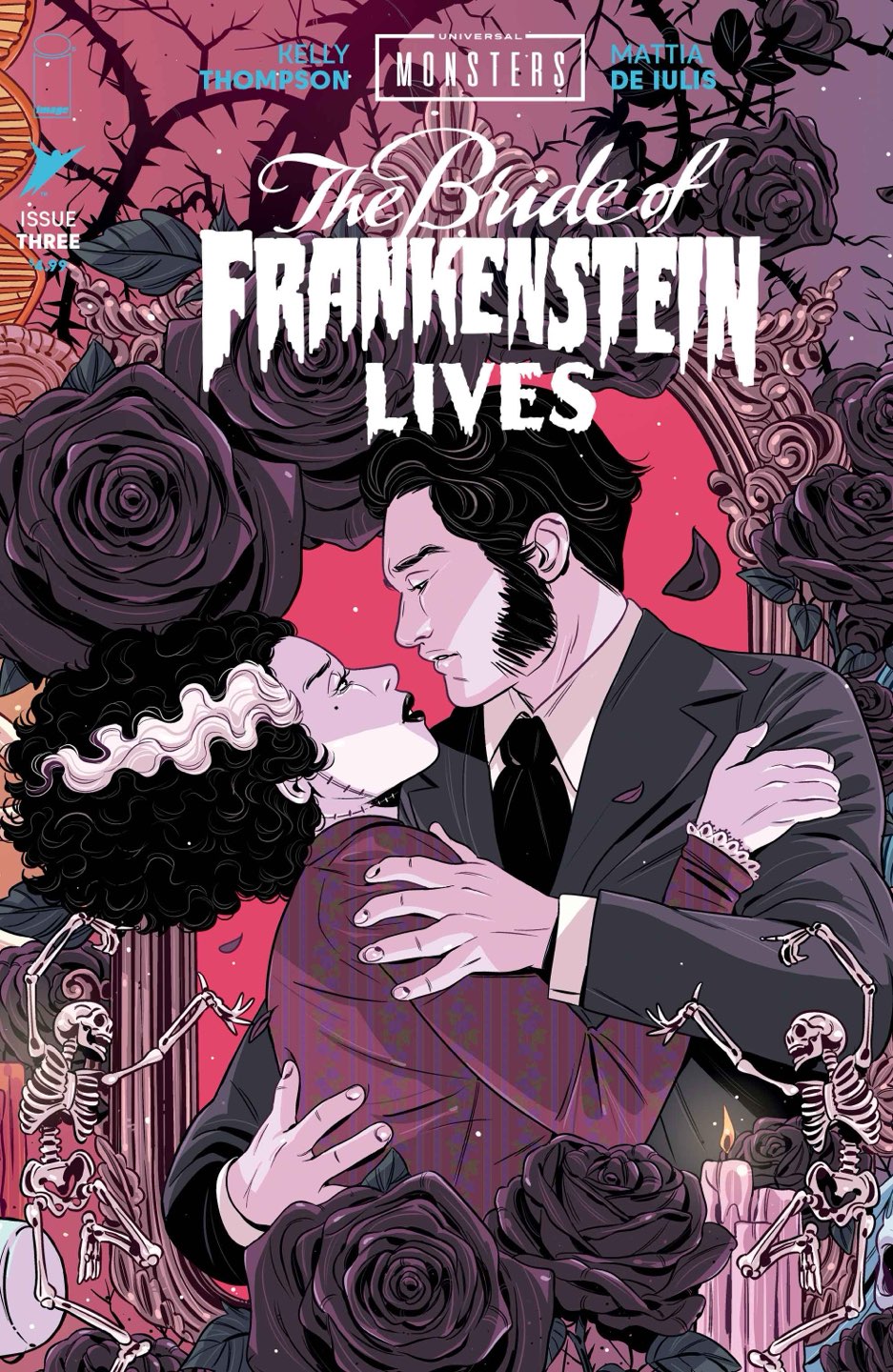 UNIVERSAL MONSTERS THE BRIDE OF FRANKENSTEIN LIVES #3 (OF 4) Cover C LUANA VECCHIO CONNECTING COVER VAR comic book cover