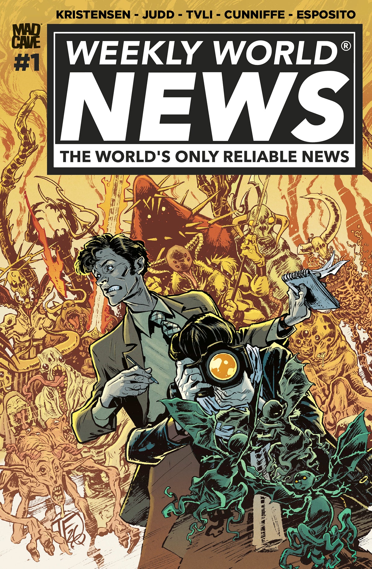 WEEKLY WORLD NEWS #1 (OF 6) Cover E TOM FOWLER FOIL VAR comic book cover