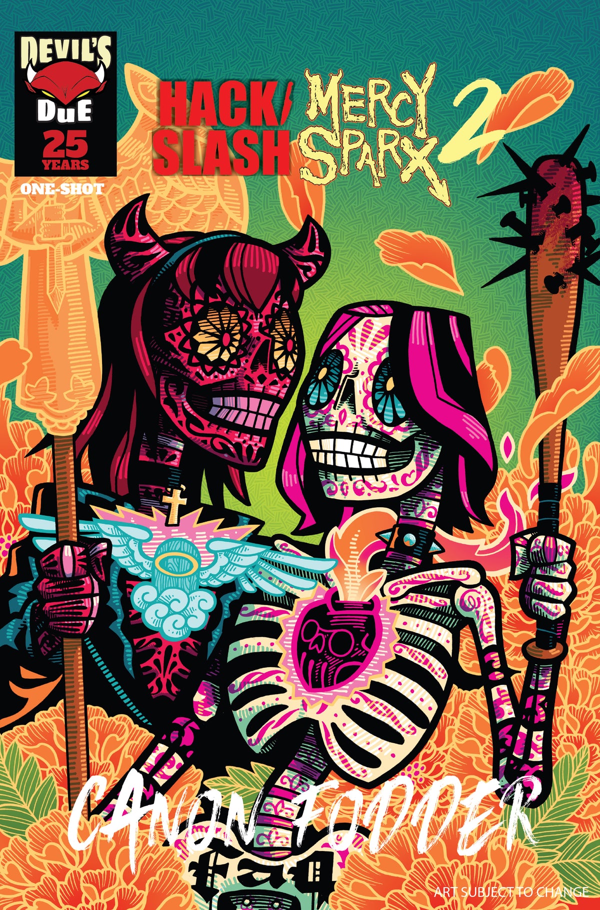 HACK SLASH MERCY SPARX CANON FODDER #1 (ONE SHOT) Cover B J GONZO VAR comic book cover