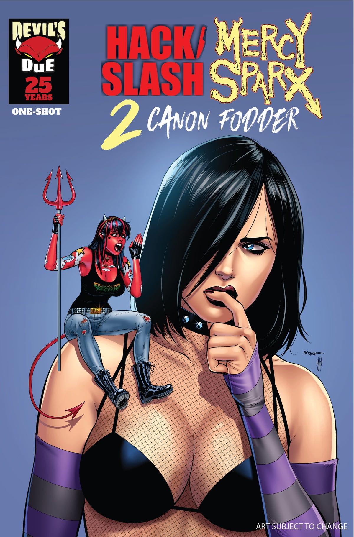 HACK SLASH MERCY SPARX CANON FODDER #1 (ONE SHOT) Cover C MATT MERHOFF VAR comic book cover