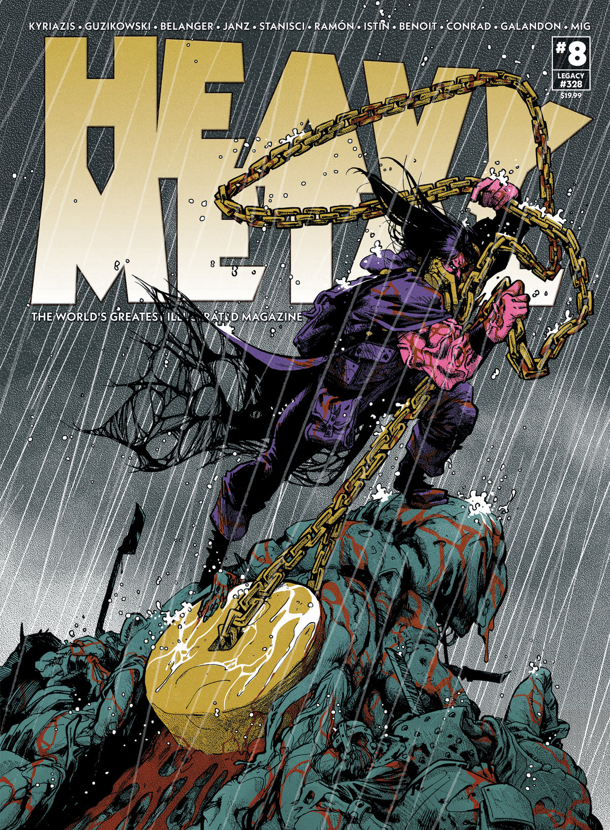 HEAVY METAL MAGAZINE #8 CVR B ILIAS KYRIAZIS VAR comic book cover
