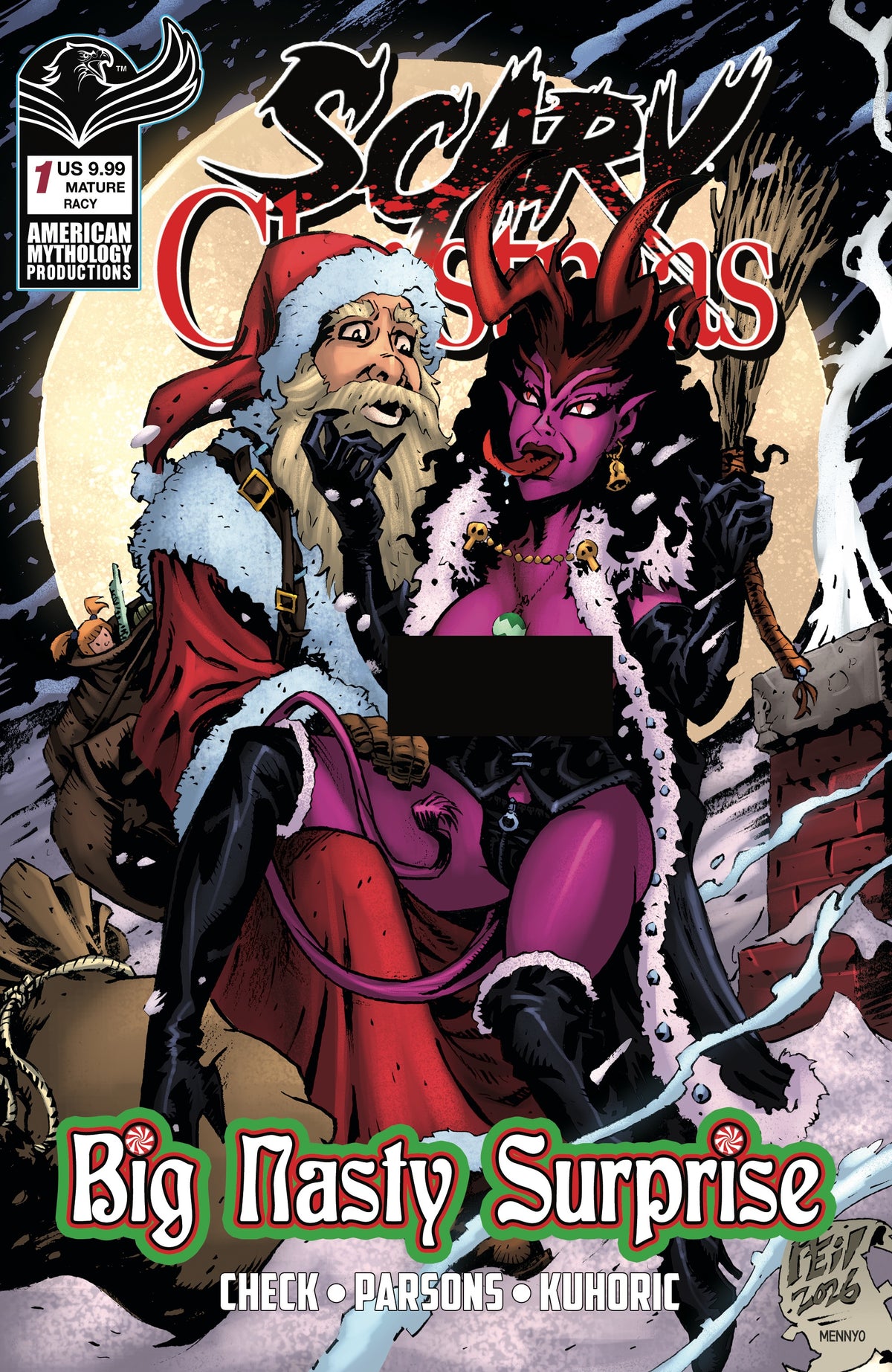 SCARY CHRISTMAS BIG NASTY SURPRISE #1 Cover C NEIL VOKES RACY VAR comic book cover